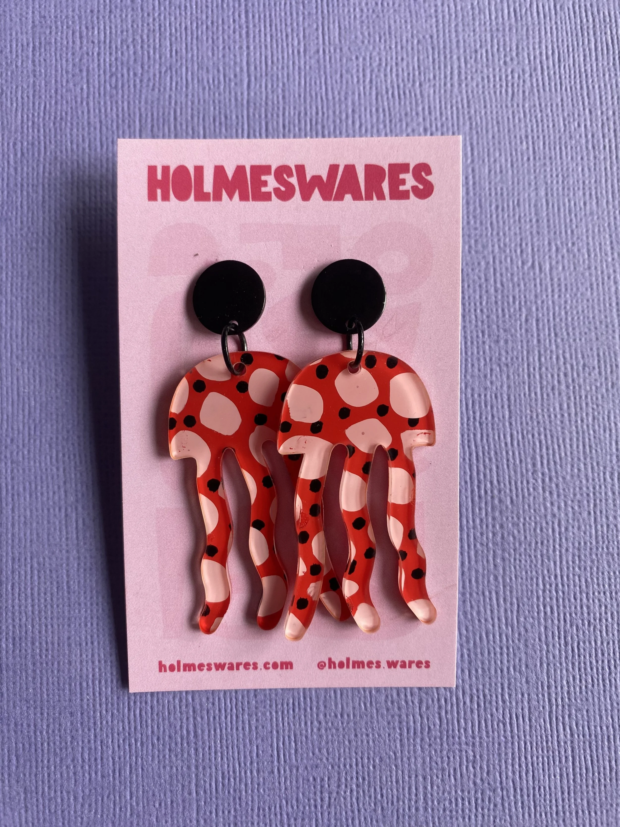 Hand painted earrings - 401