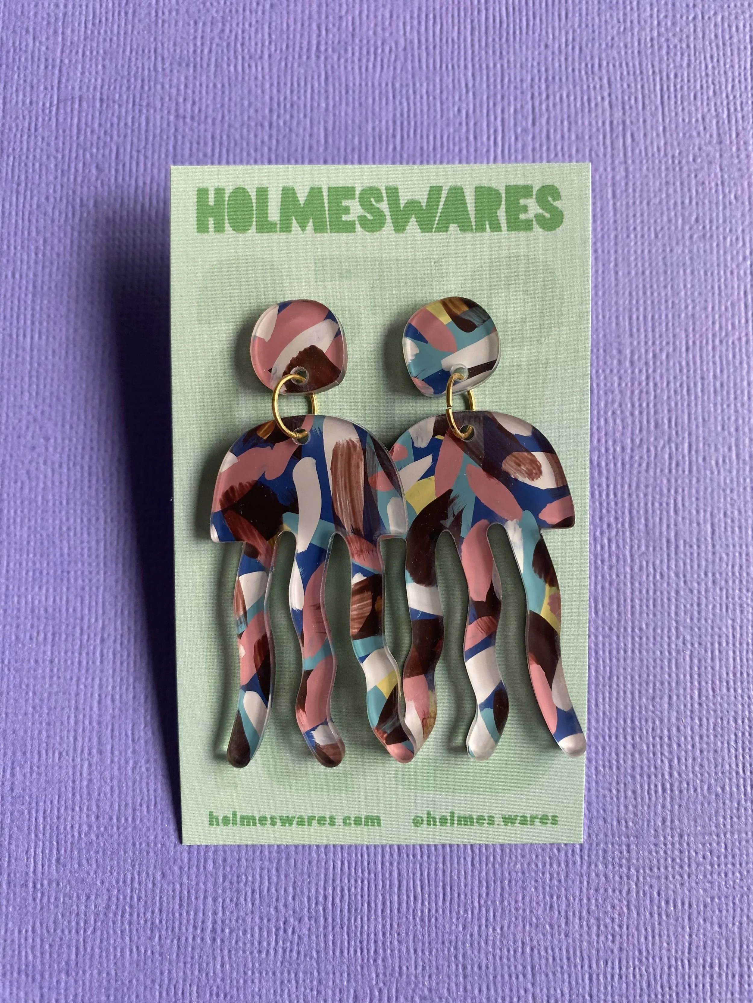 Hand painted earrings - 400