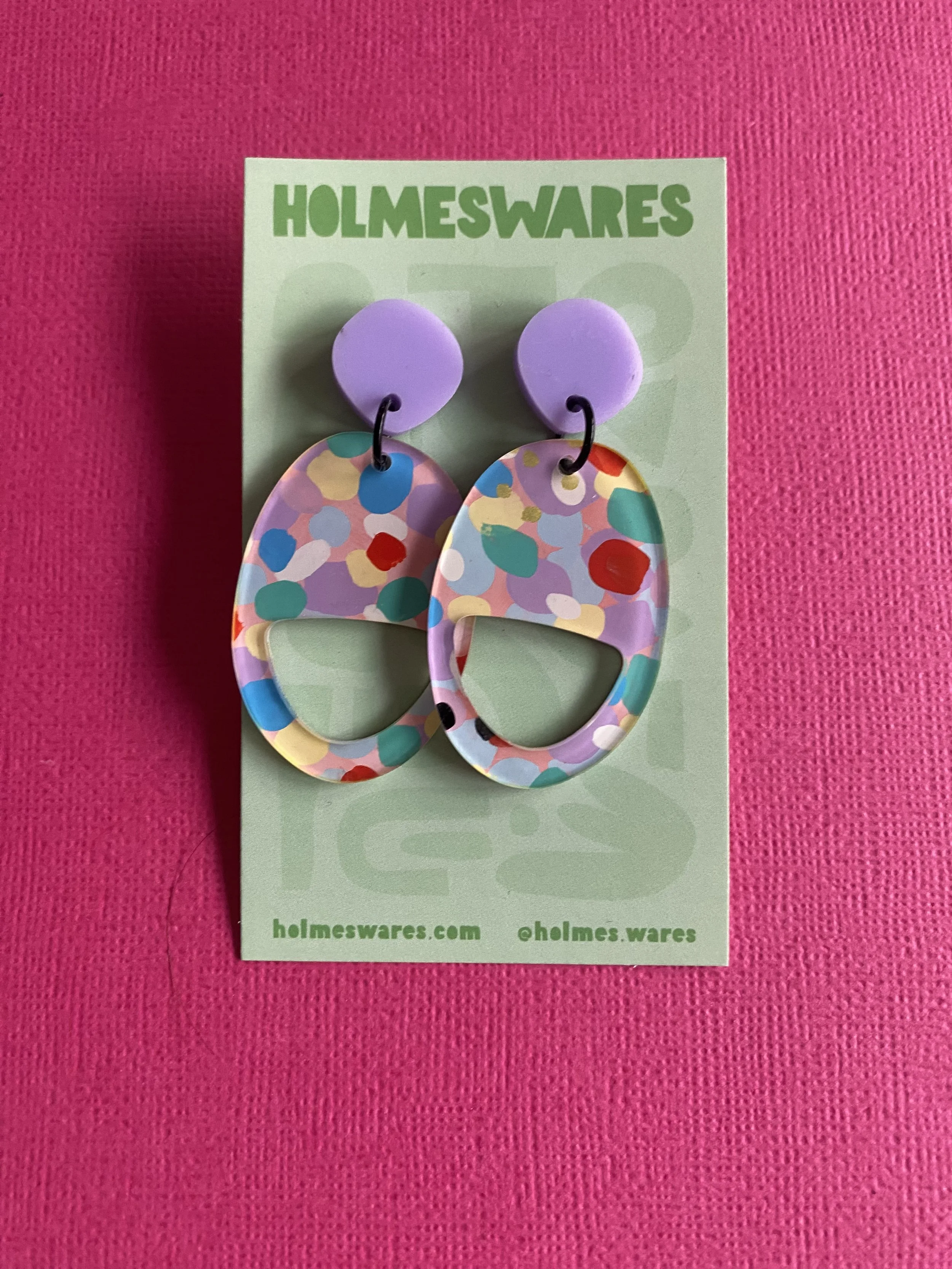 Hand painted earrings - 257