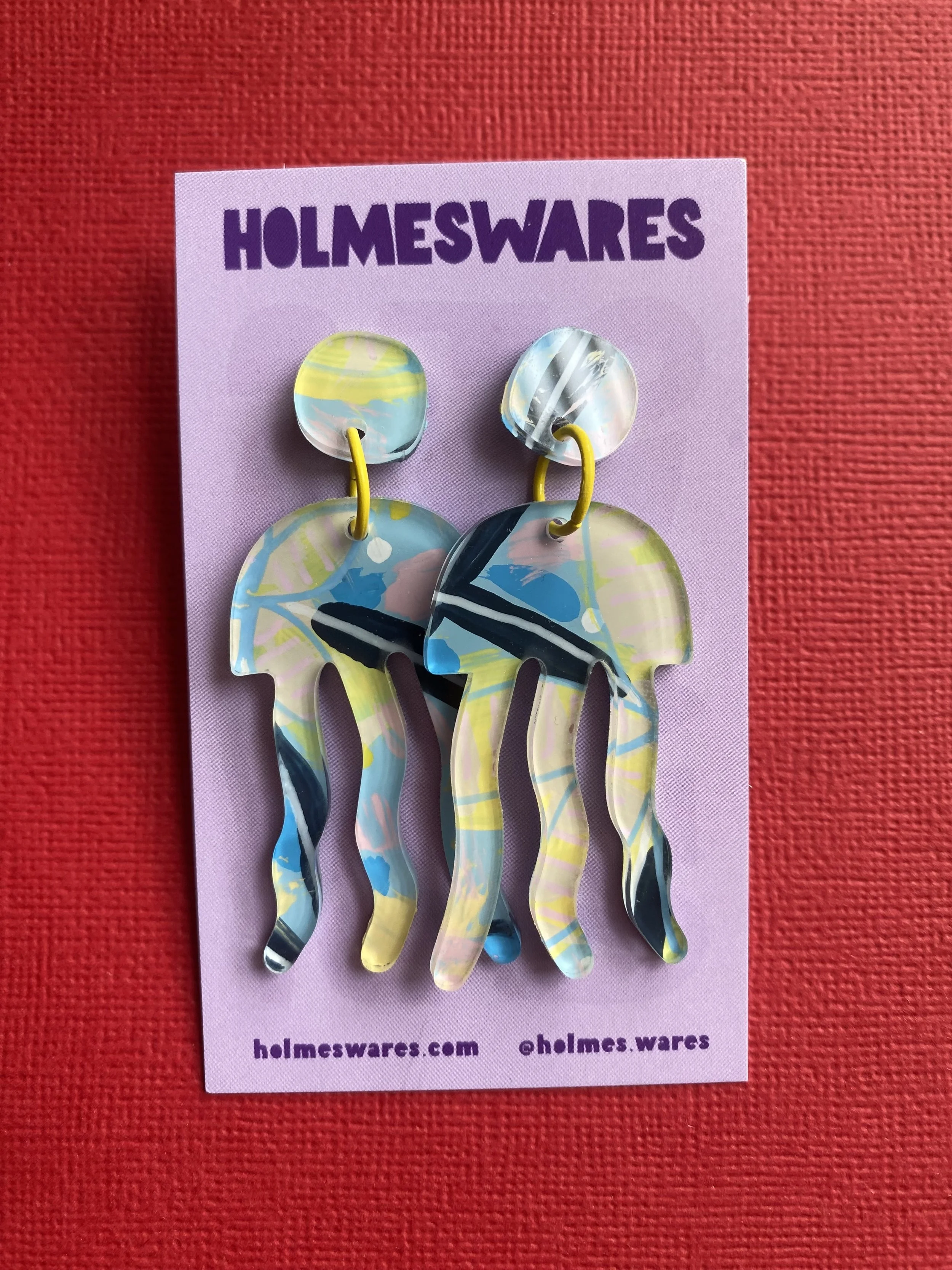 Hand painted earrings - 405