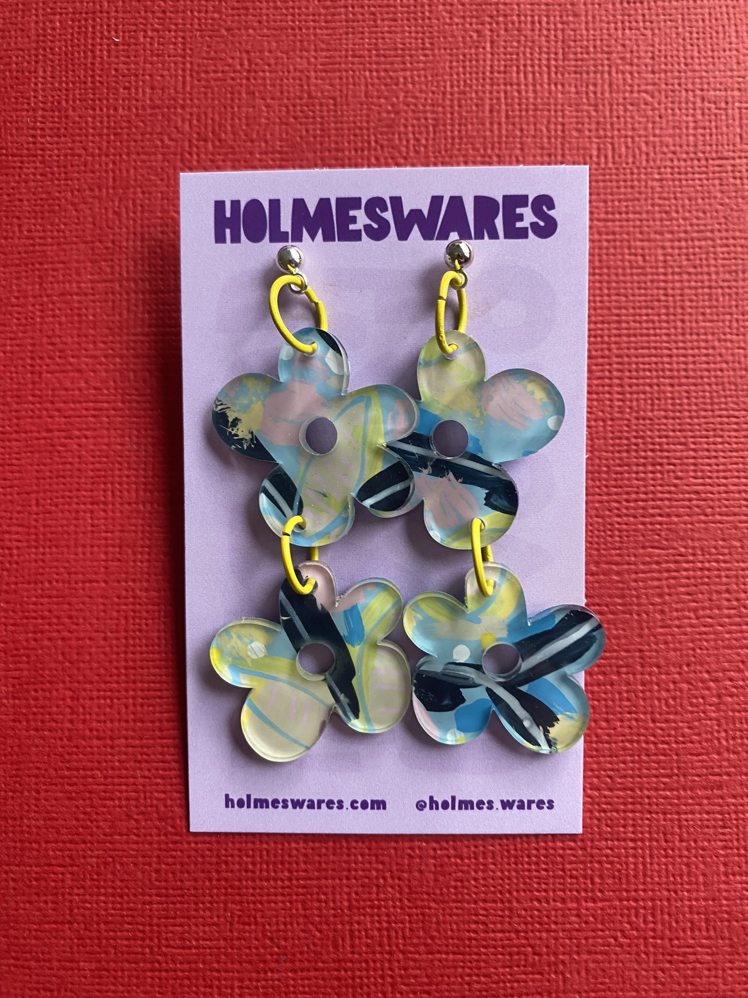 Hand painted earrings - 245