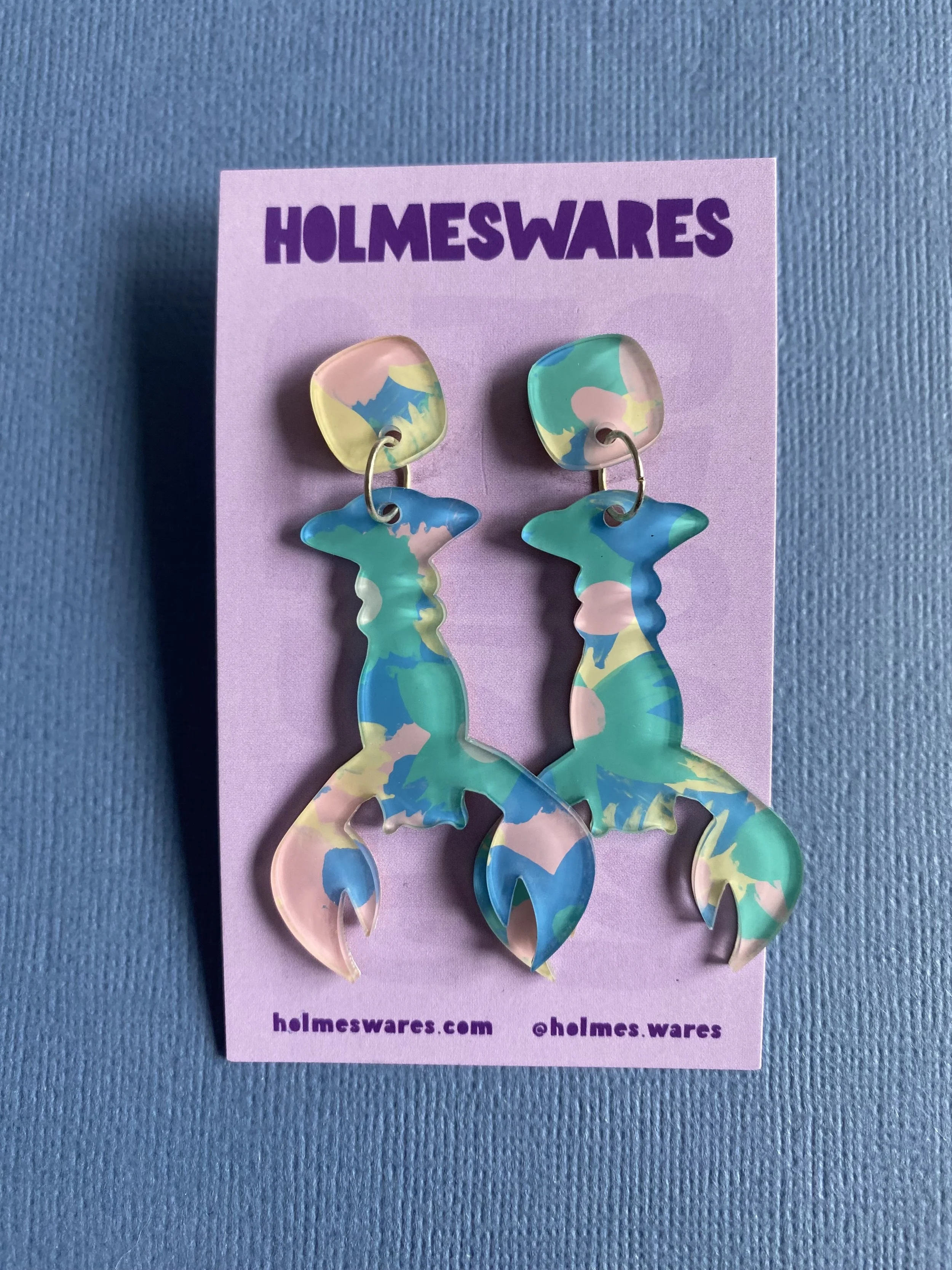 Hand painted earrings - 419