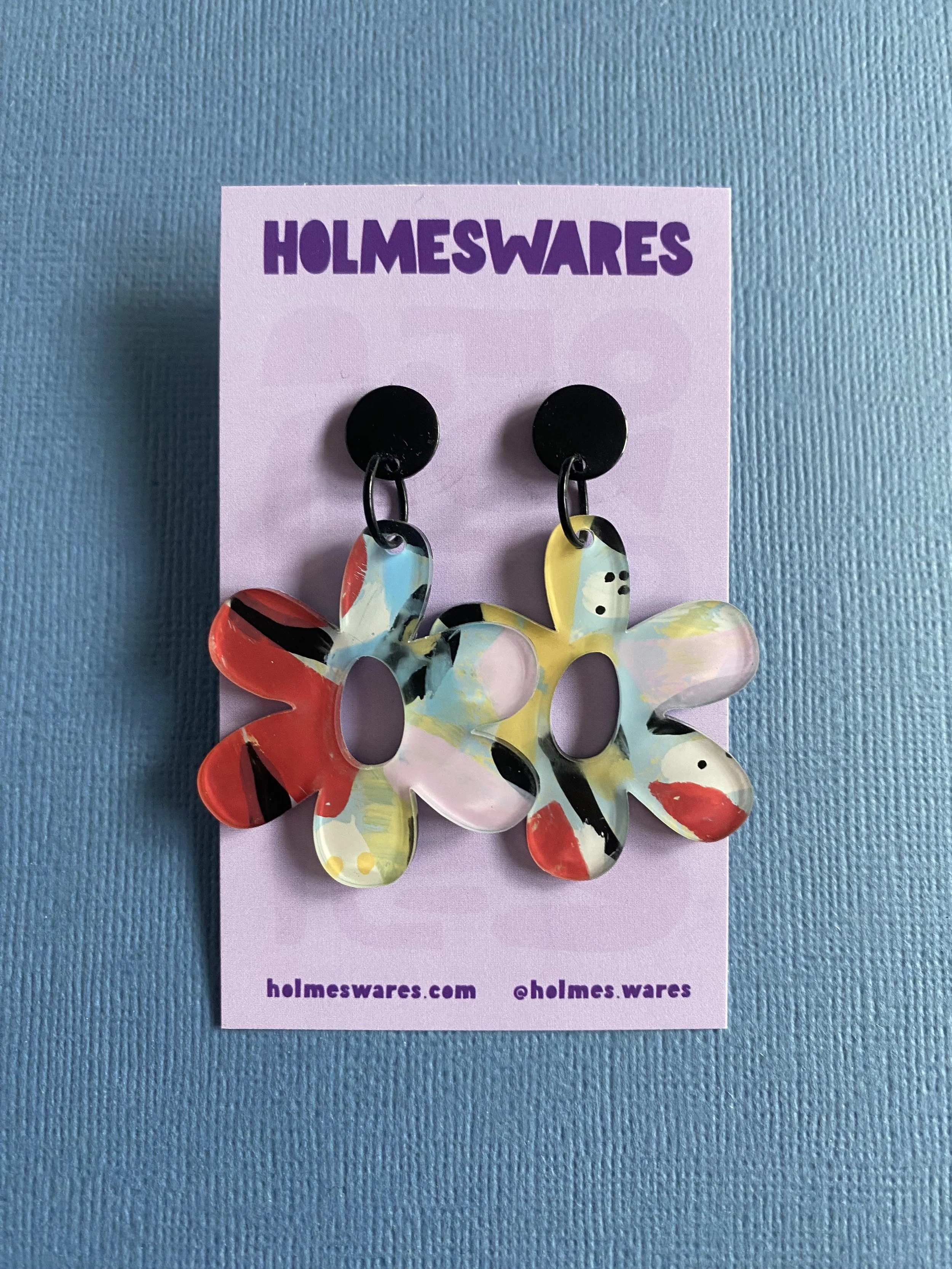 Hand painted earrings - 264