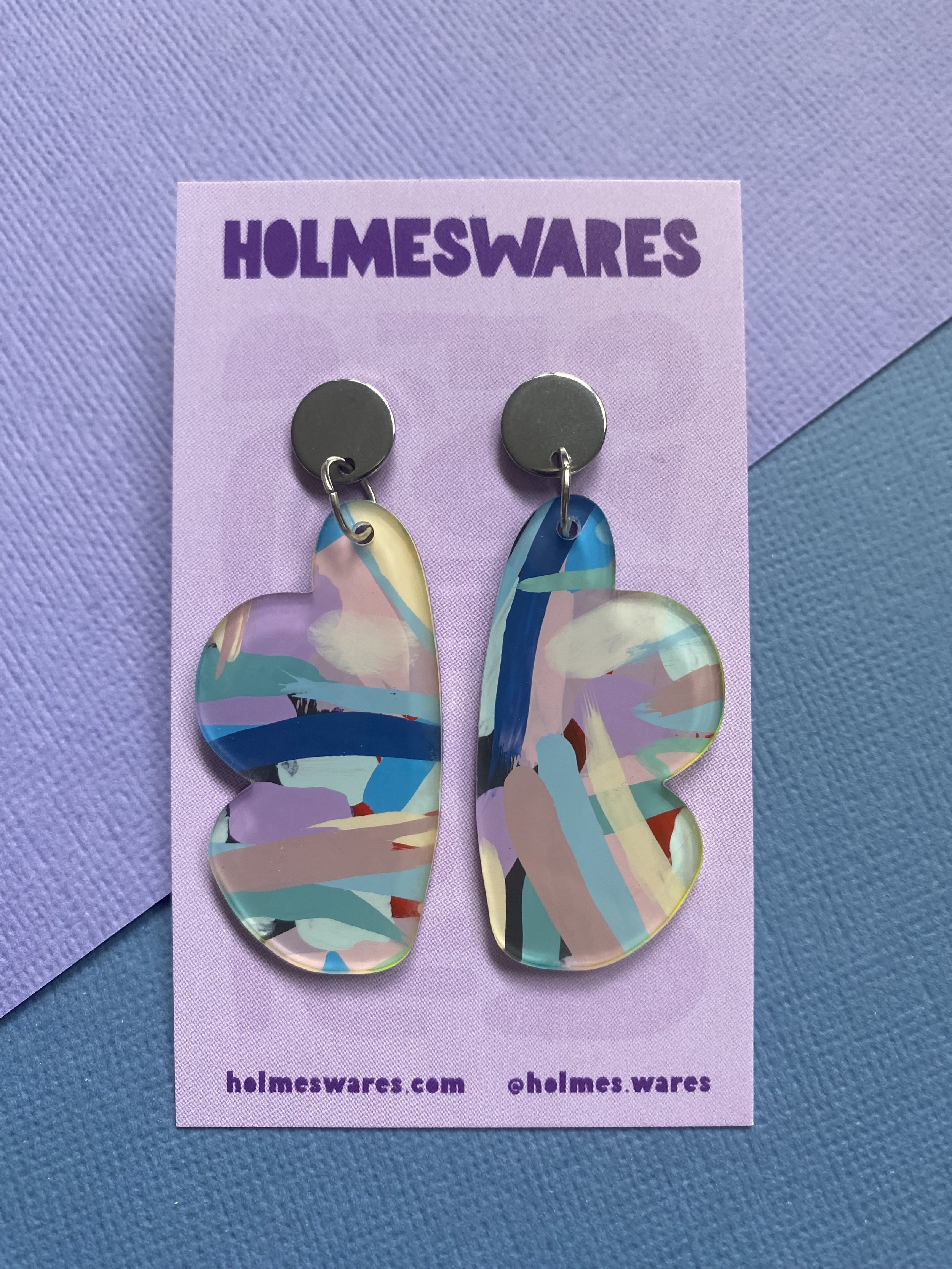 Hand painted earrings - 0126