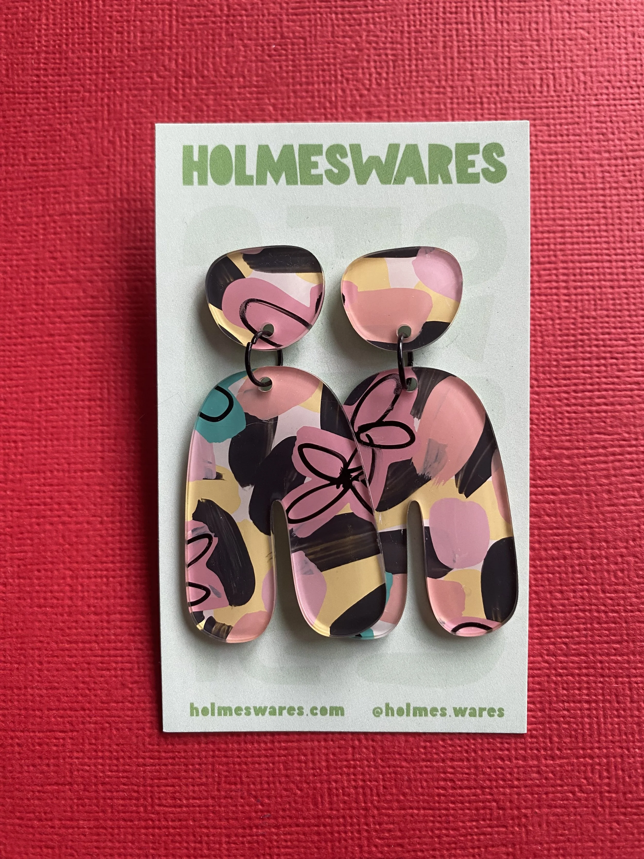 Hand painted earrings - 282