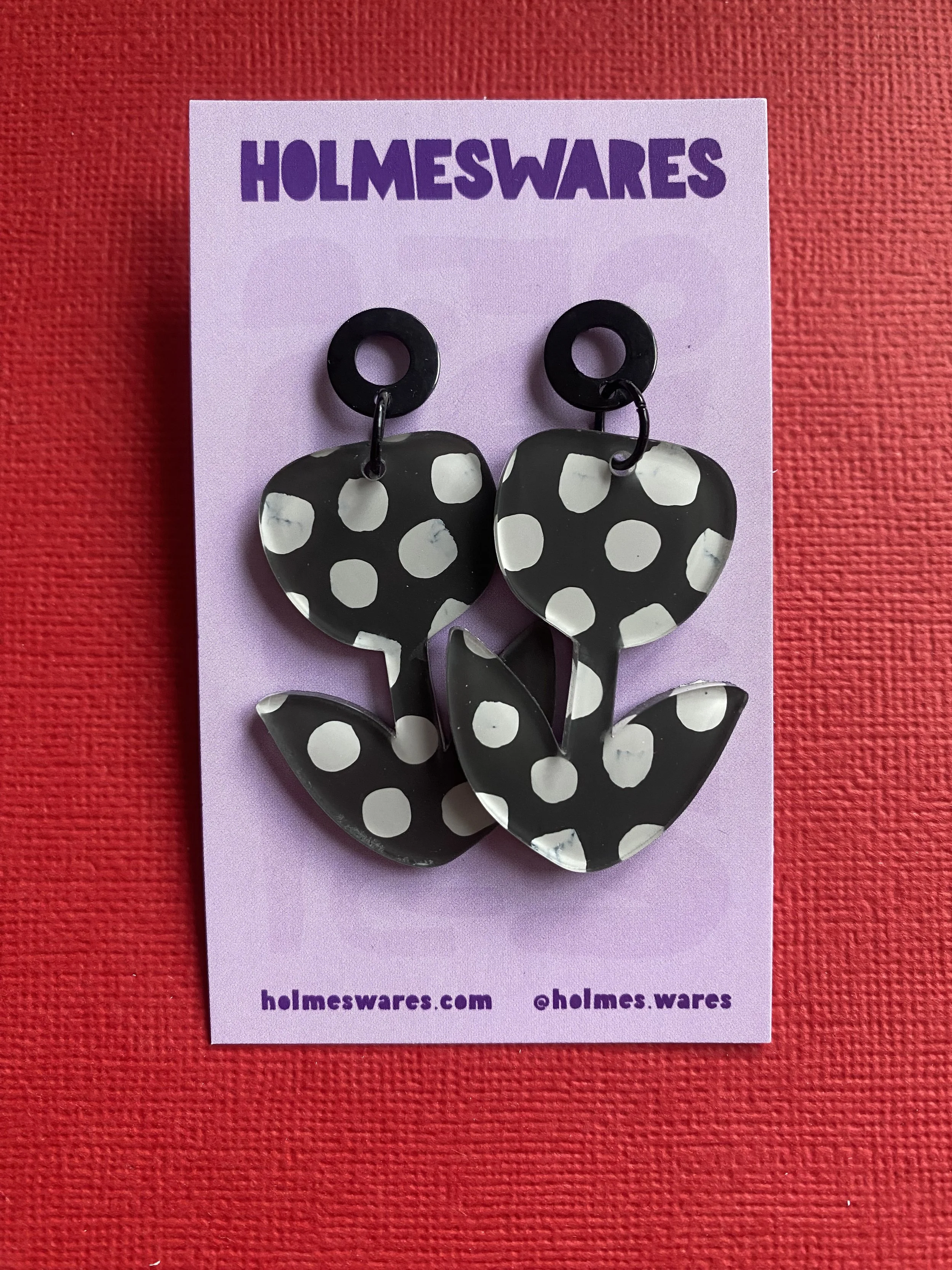 Hand painted earrings - 280