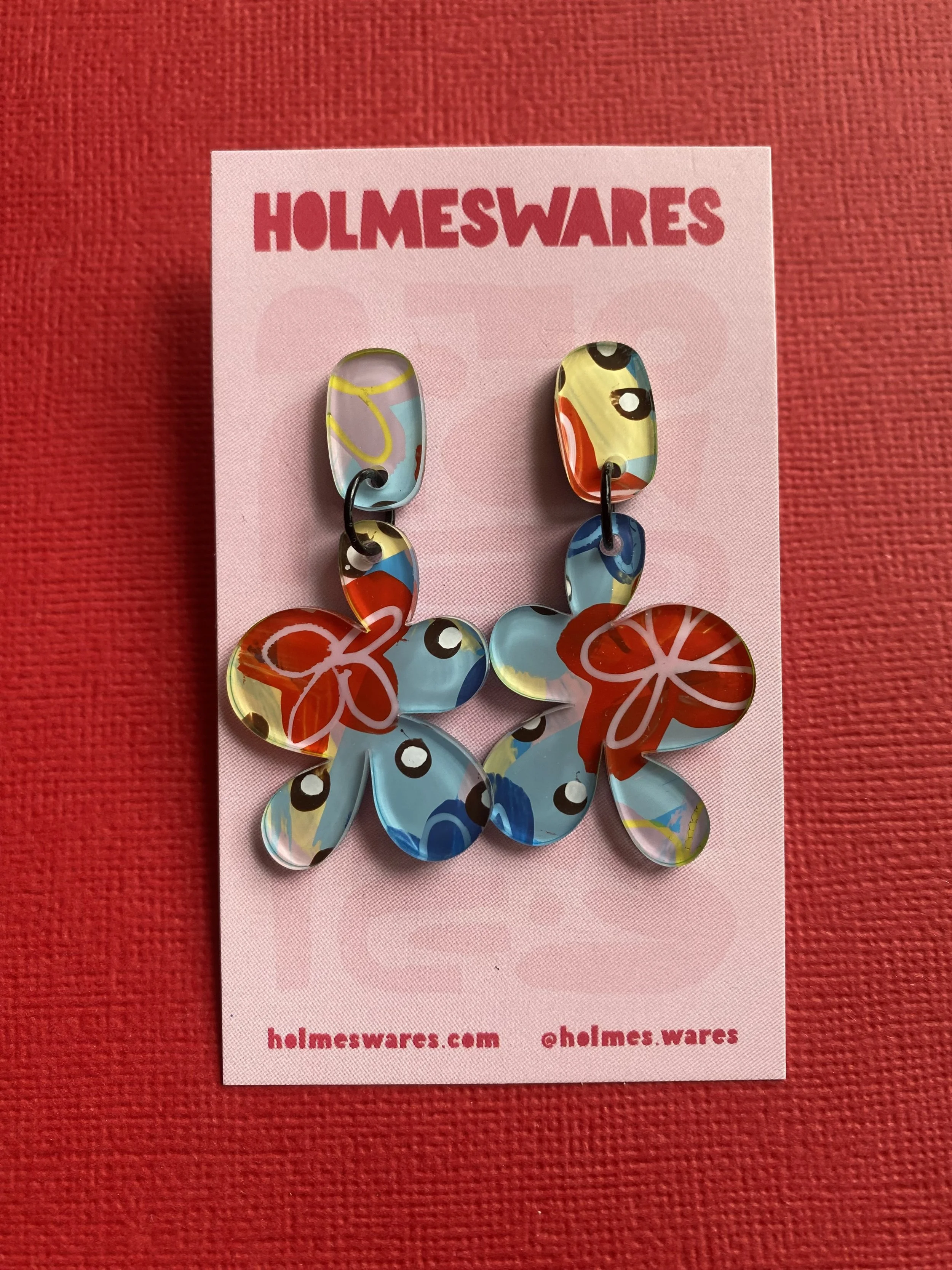 Hand painted earrings - 434