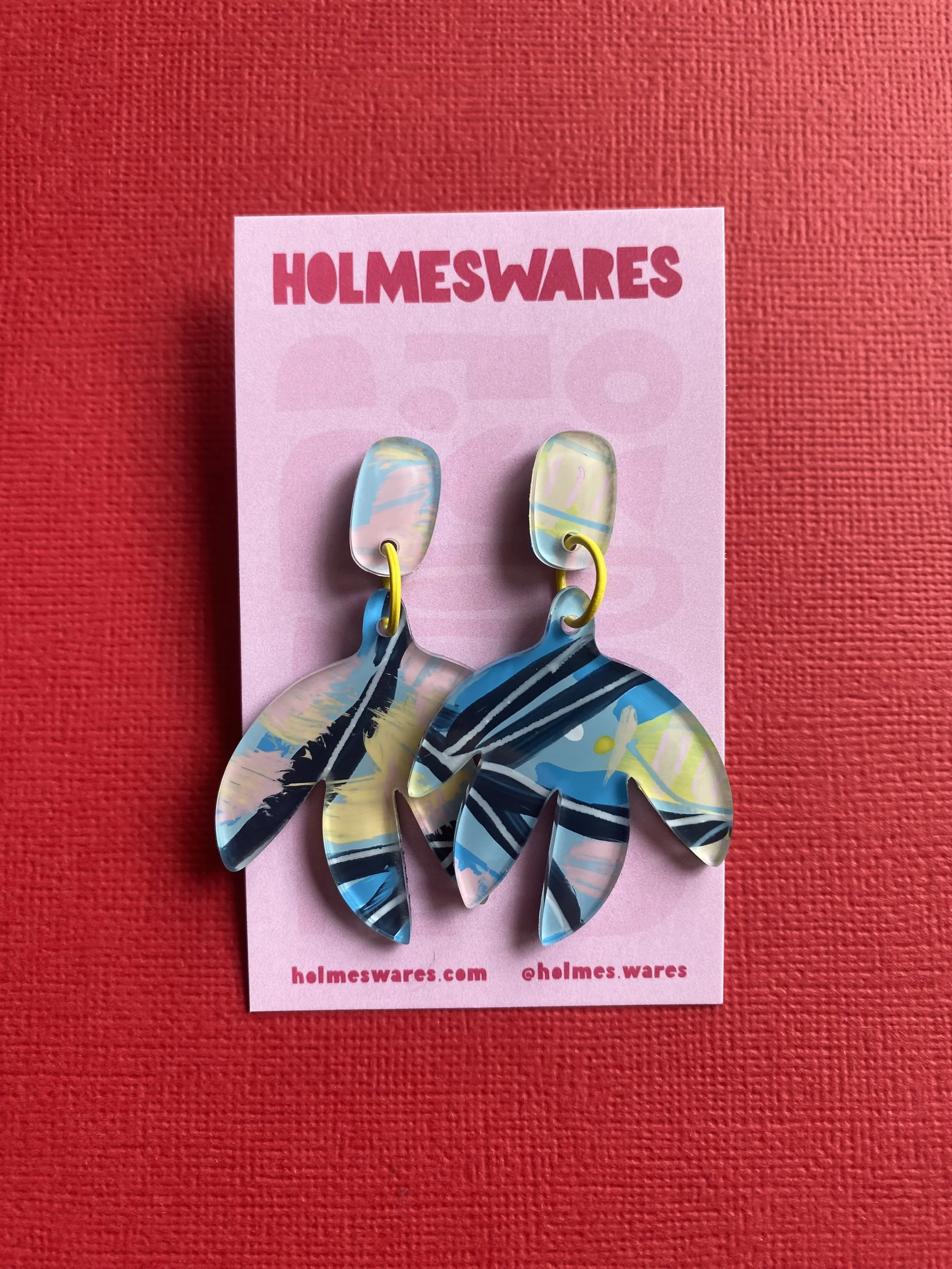 Hand painted earrings - 403