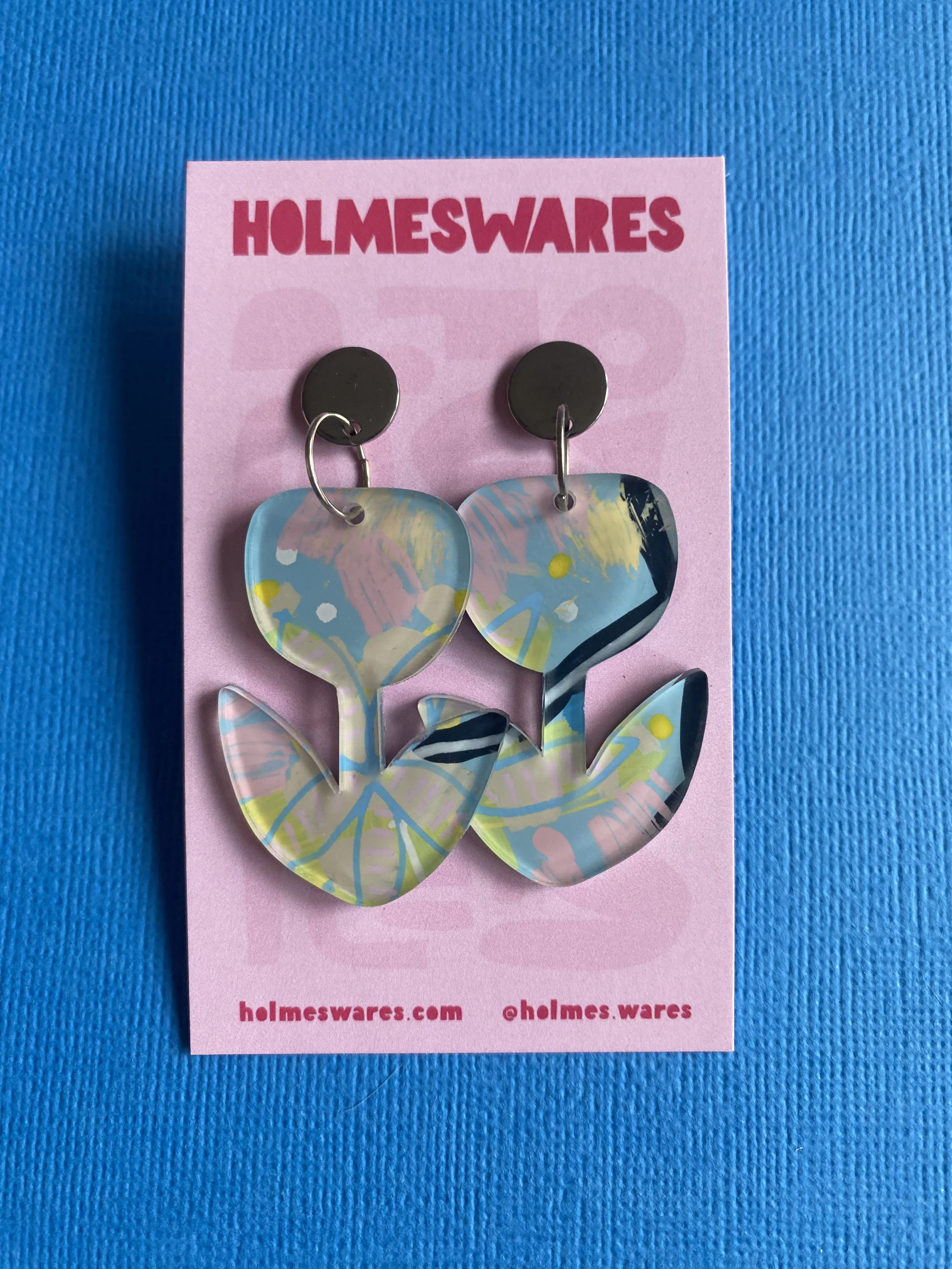 Hand painted earrings - 319