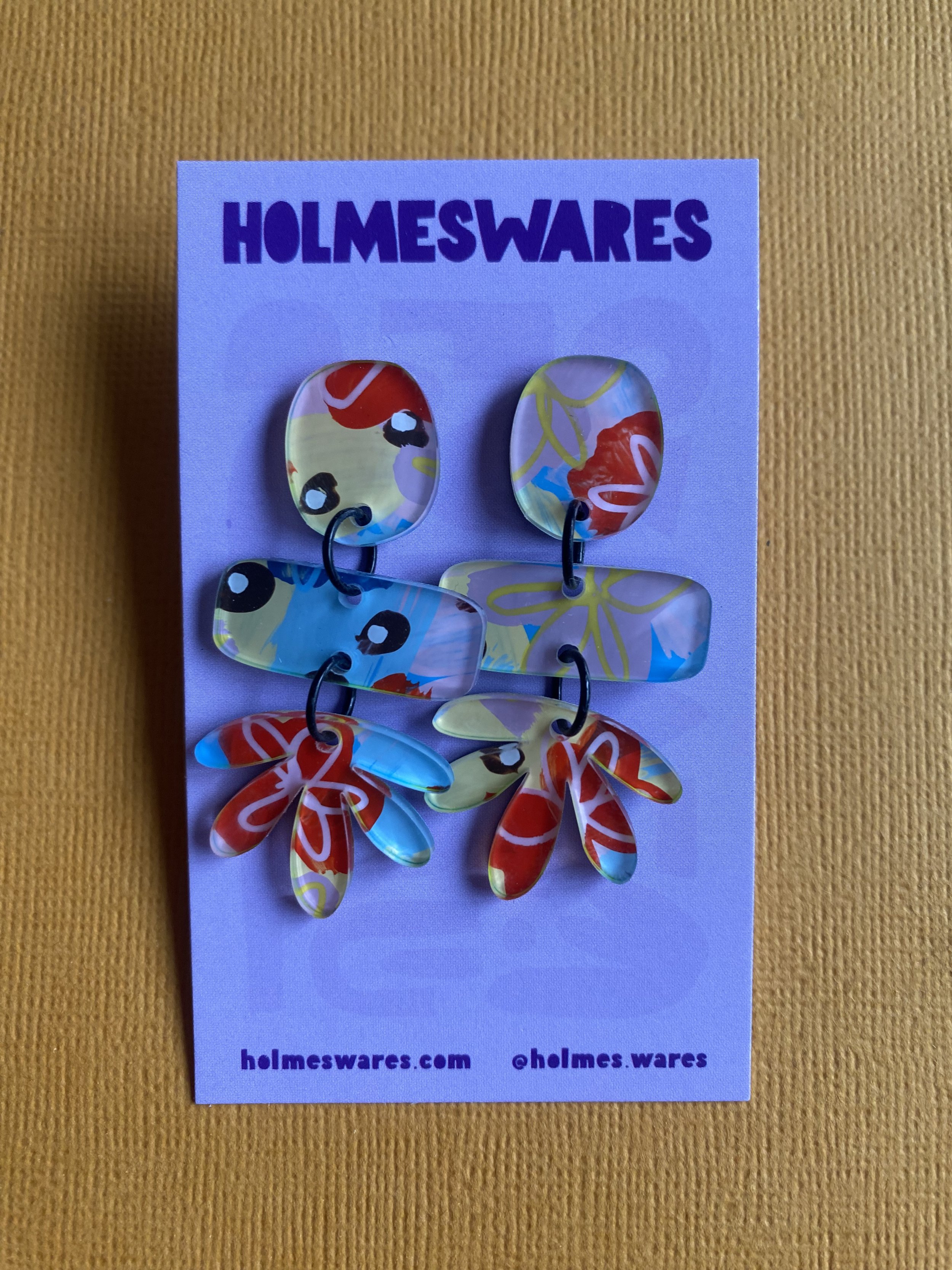 Hand painted earrings - 321