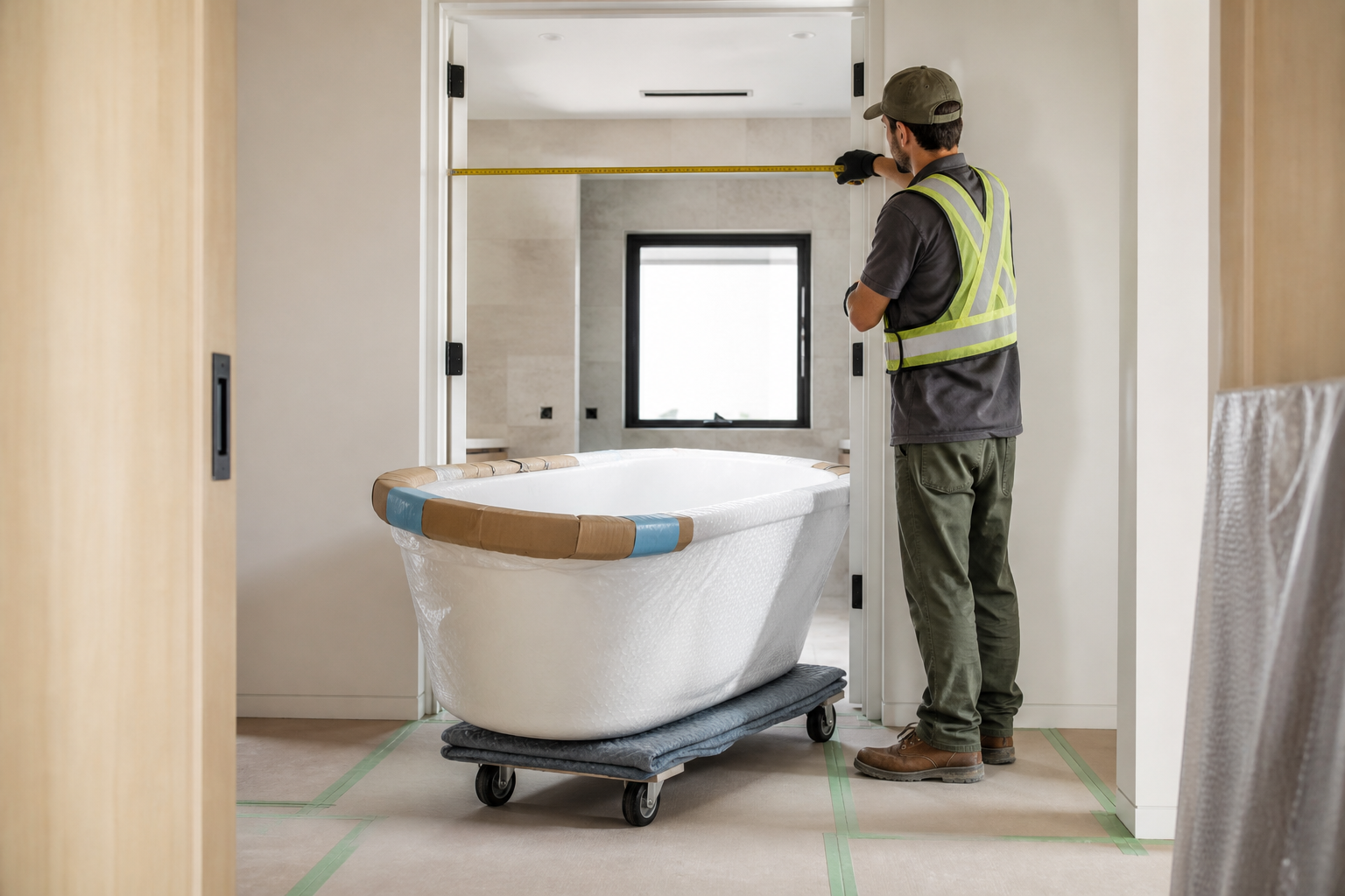 Will the Bathtub Reach the Bathroom?