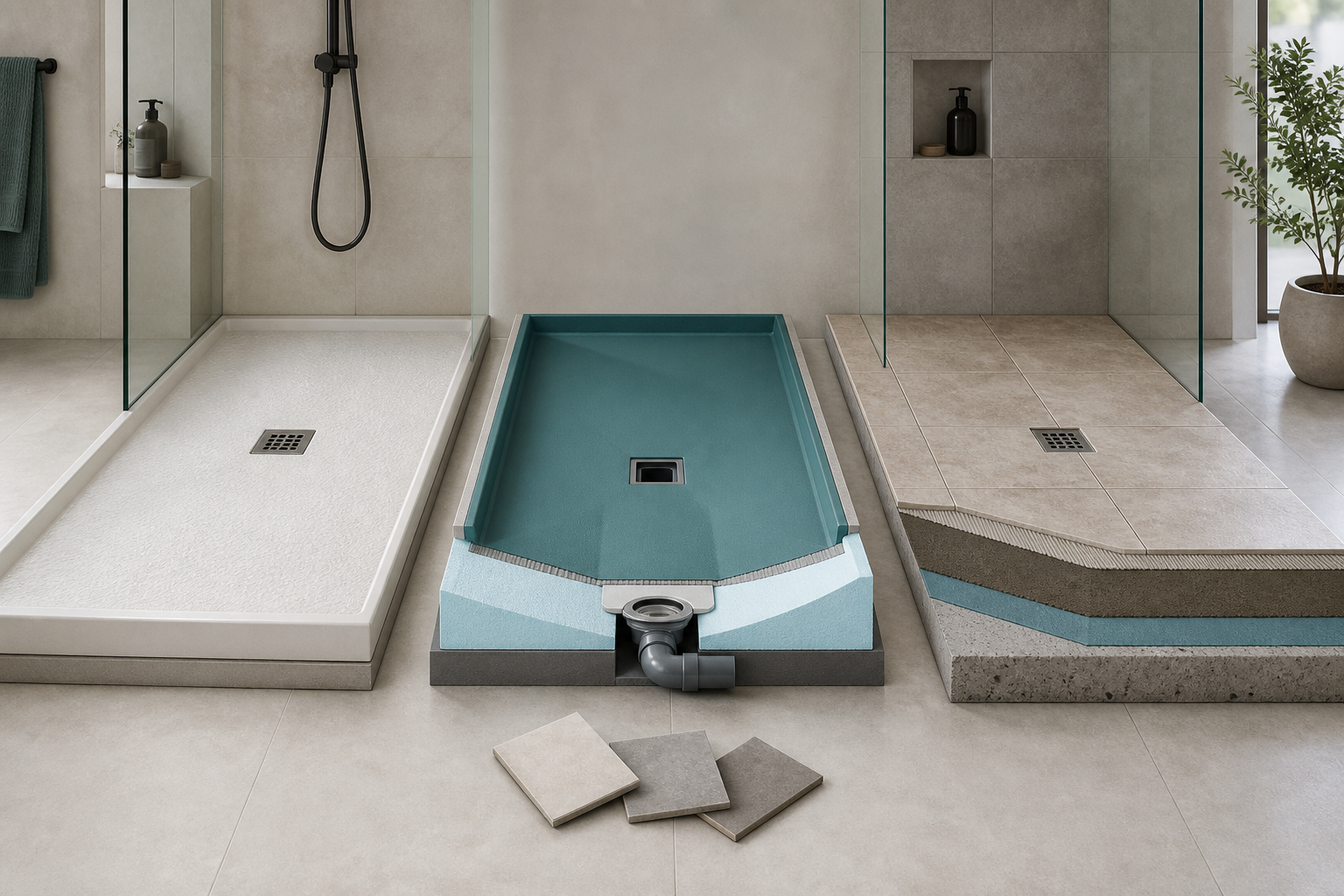 Shower Tray vs Shower Base vs Wet-Room Former