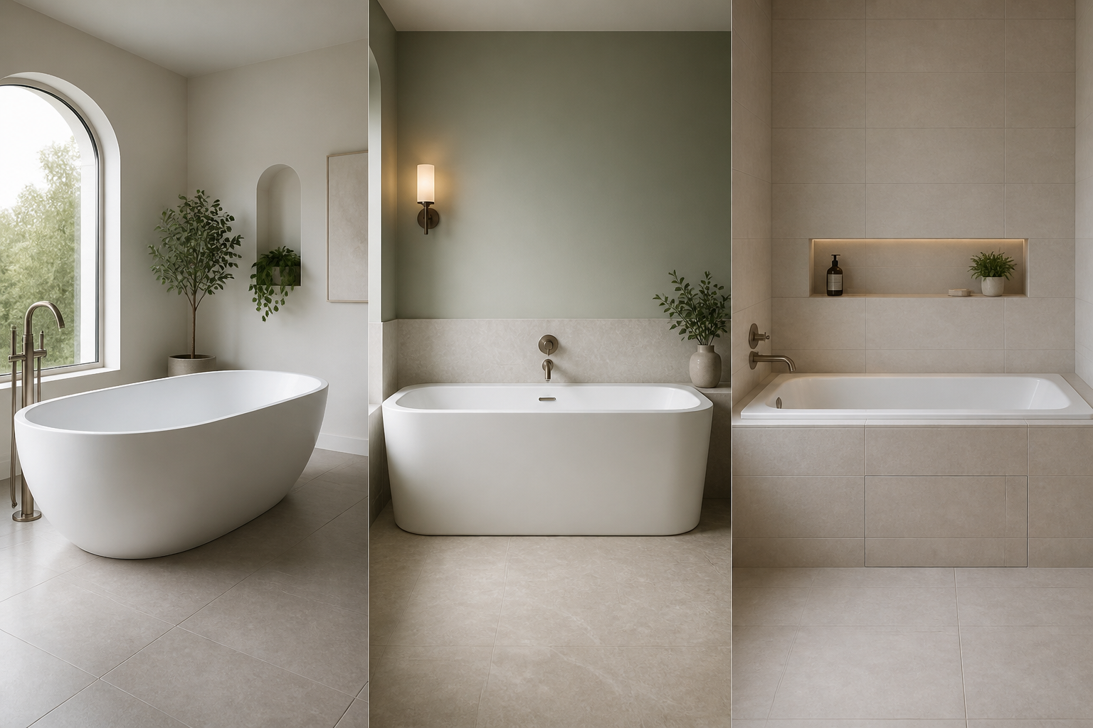 Freestanding vs Back-to-Wall vs Built-In Bathtubs