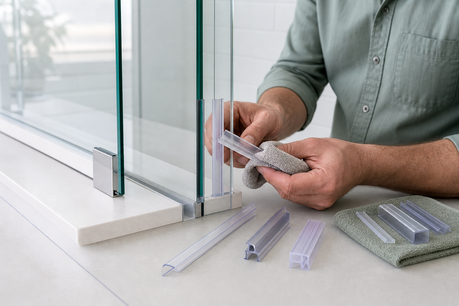 Shower Enclosure Seals: Design Cleaning and Replacement into the Product