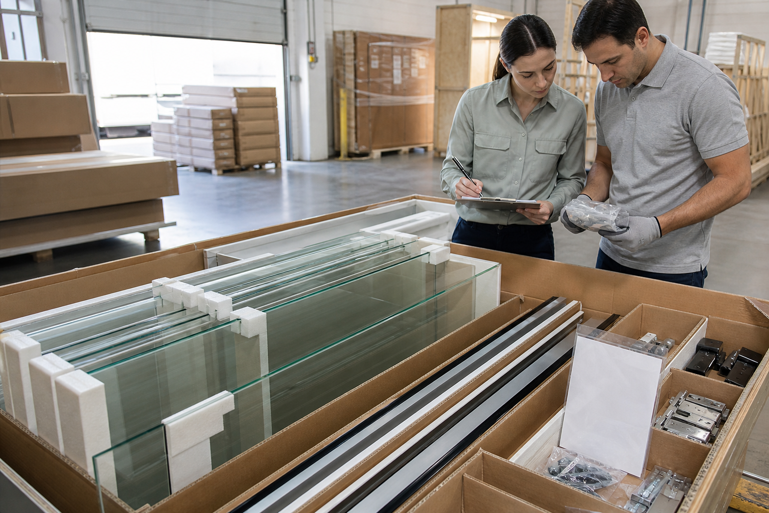 Shower Enclosure Packaging Inspection: Protect Glass, Hardware and Traceability