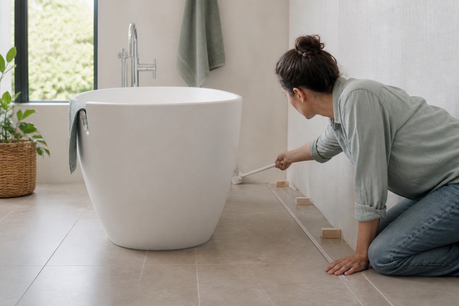 Freestanding Bathtub Wall Clearance: Plan Cleaning, Service and Visual Alignment