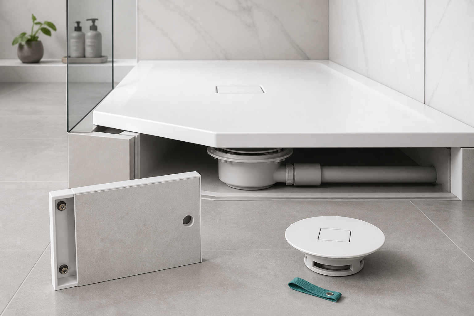 Shower Tray Waste Access After Installation: Four Service Strategies