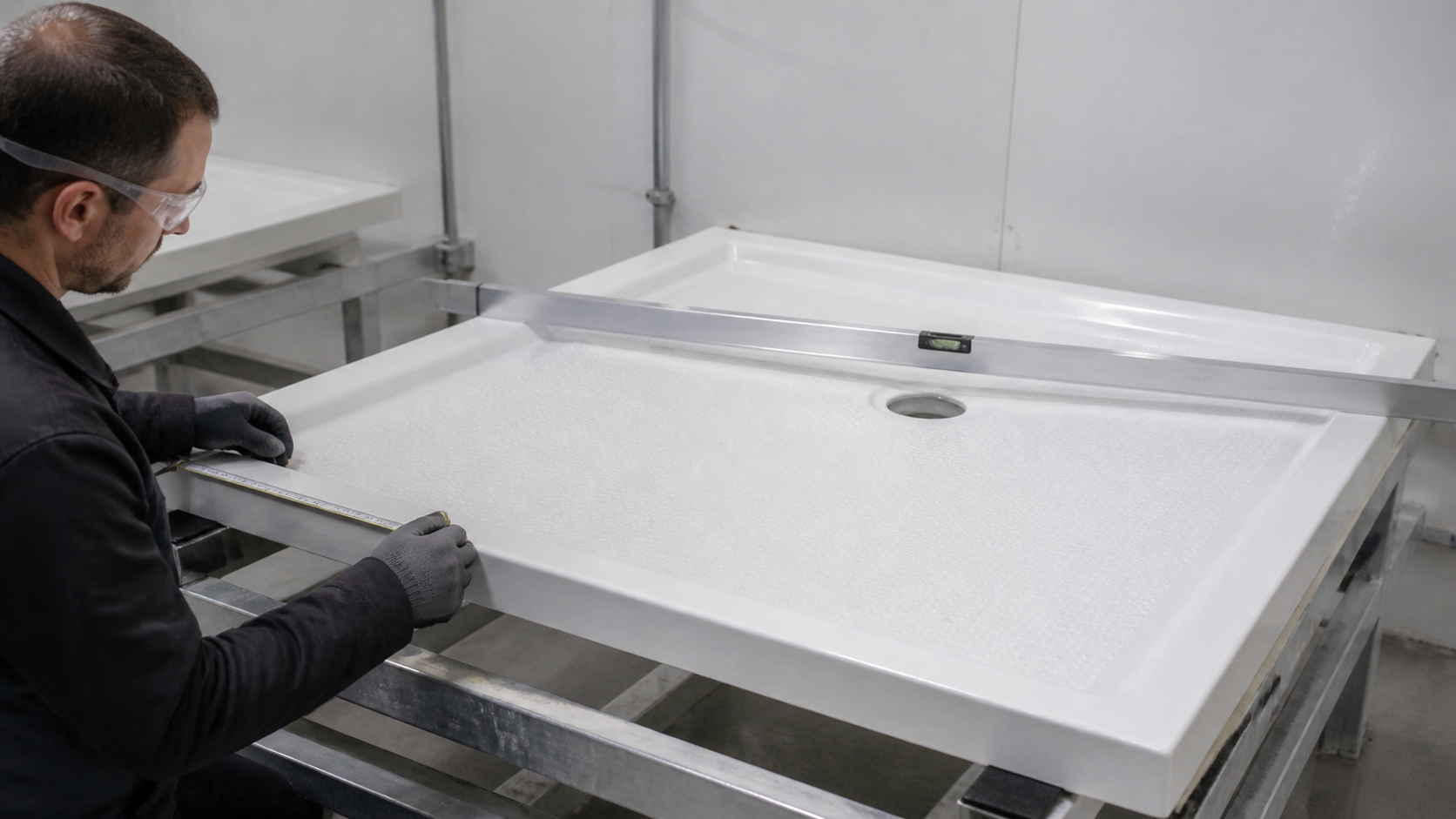 Shower Tray Flatness Check: Separate Tolerance from Designed Fall