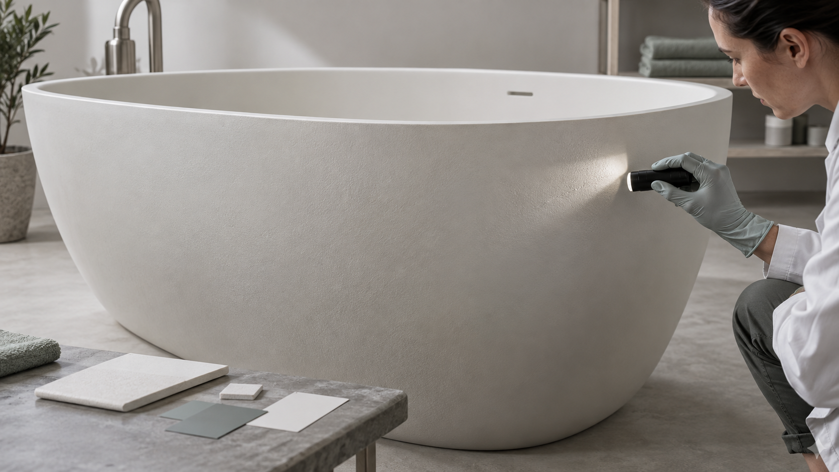Textured Bathtub Repair Approval: Match Colour, Gloss and Pattern Before Release