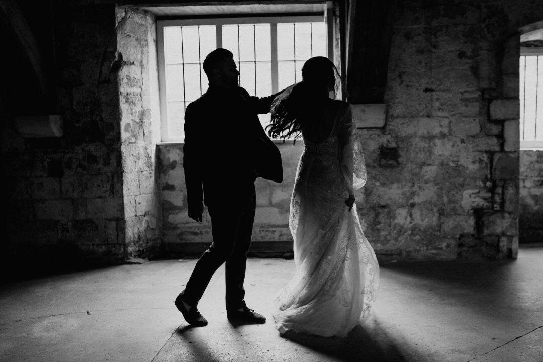 Dancing into the weekend like.. 💃🏼🕺⁠
⁠
We love this fun, atmospheric shot from the Unbridled shoot, beautifully captured in our lower Scriptorium 😍⁠
⁠
Photography @the_unbridled__⁠
Workshops @workshopsbylark⁠
Styling @rebeccamarieweddings⁠
Models