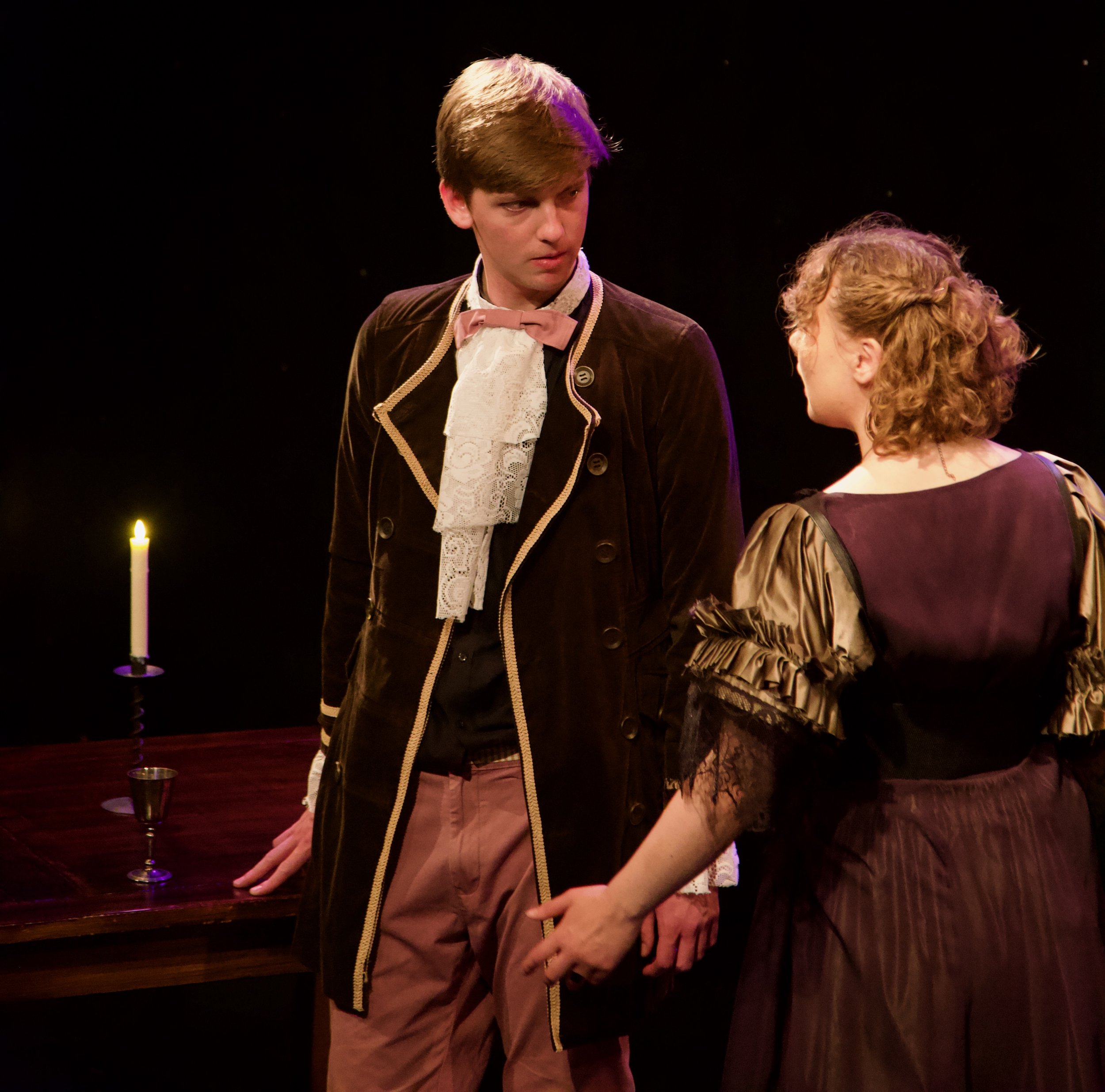 'A Foray In Innocence' Upstairs at the Gatehouse , London. Costume and Set Design by Sarah Brittain Edwards