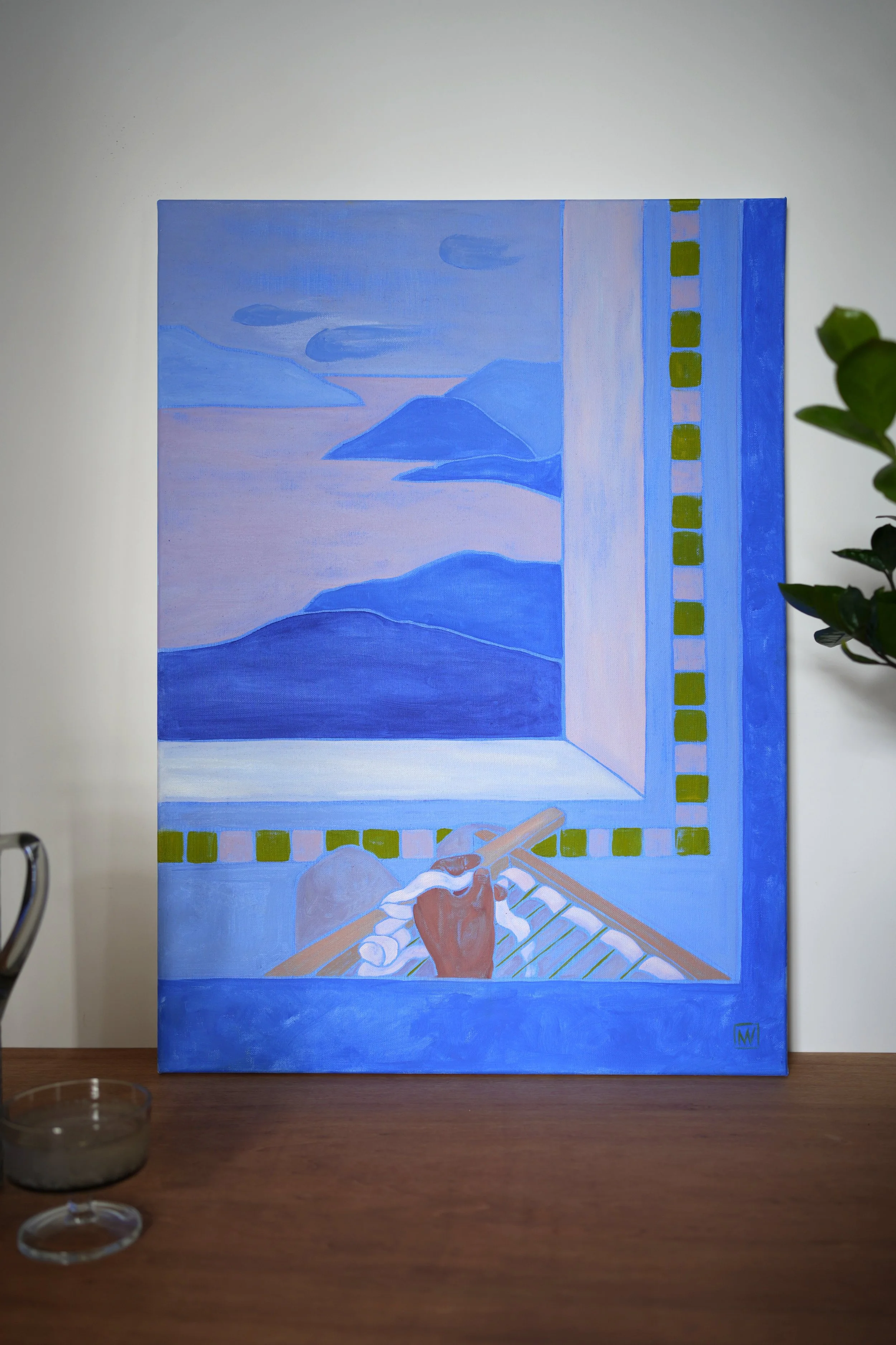 Le tissage -huile sur canvas1 .jpg