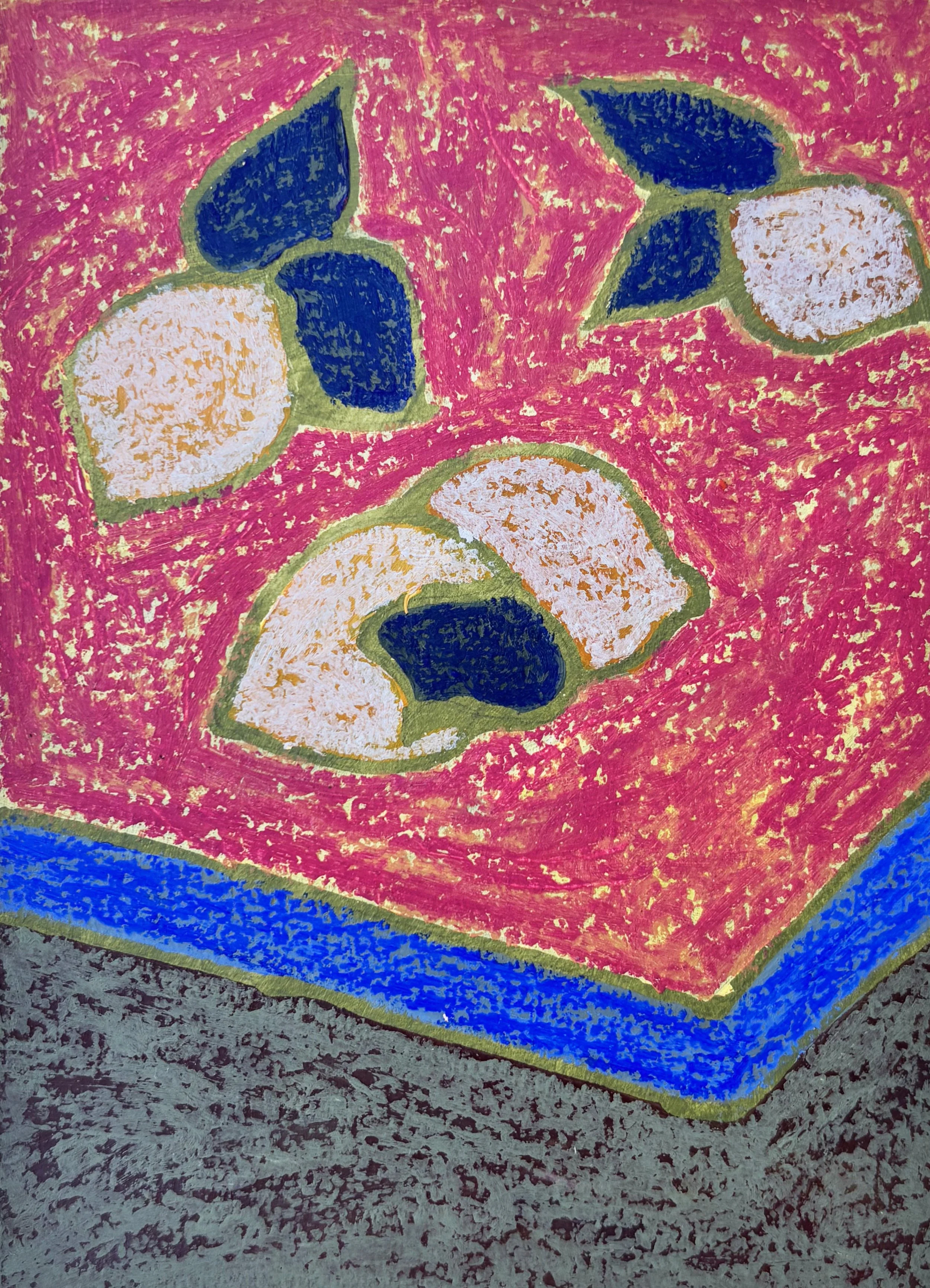 Pastel à l'huile citrons