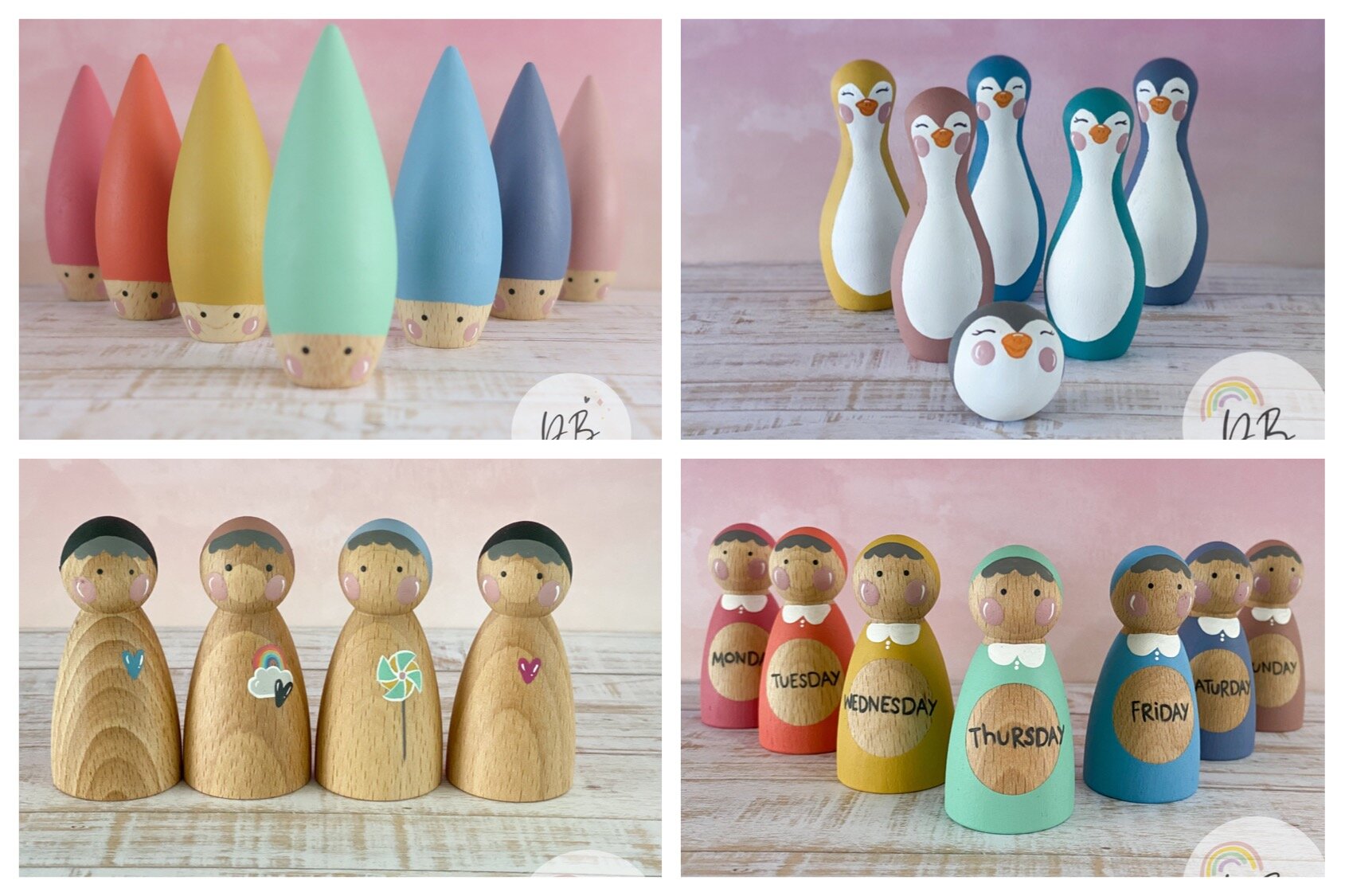 dilly blue peg dolls