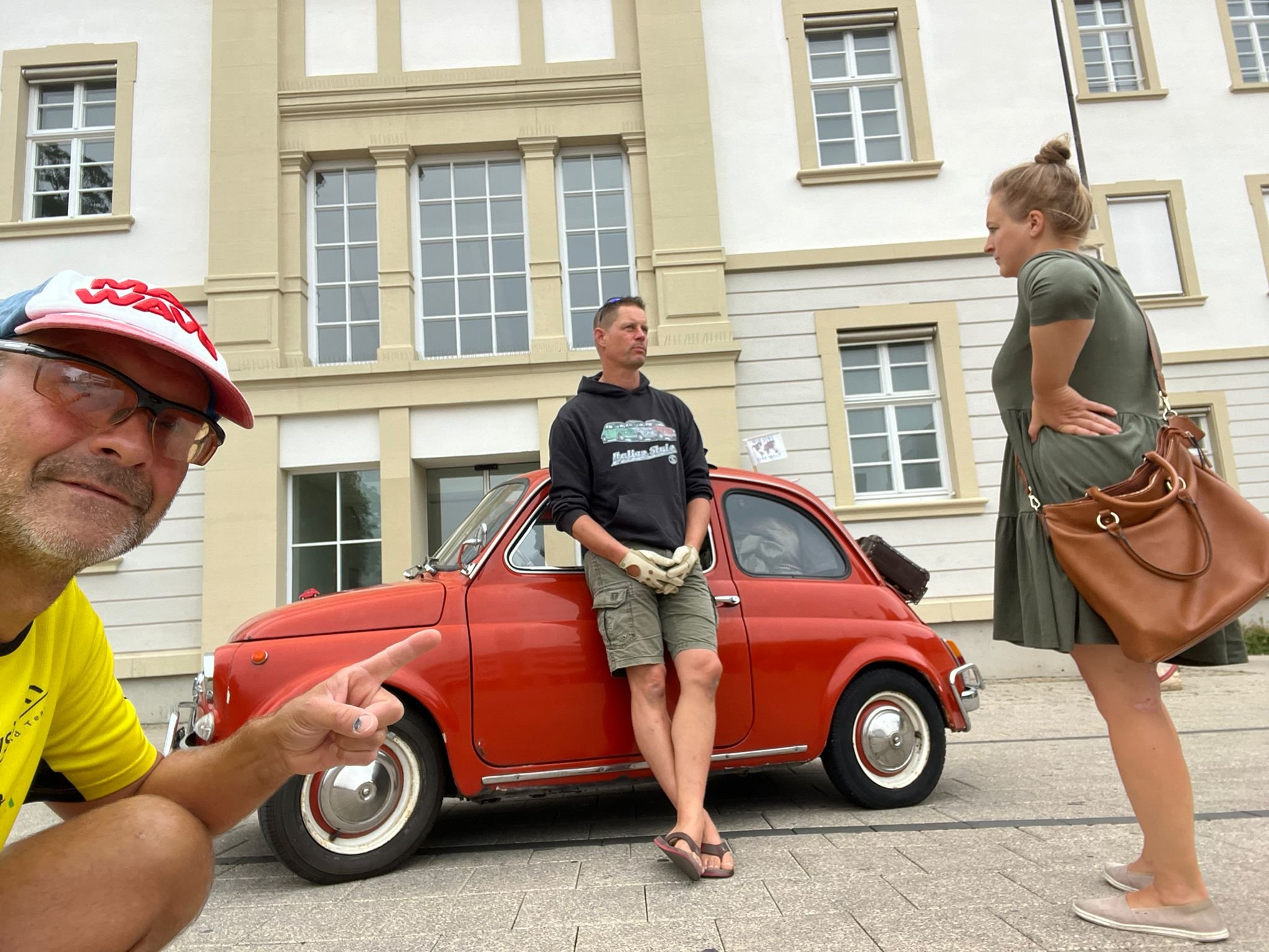 Martin &amp; Lars vor dem Rathaus Ludwigsburg