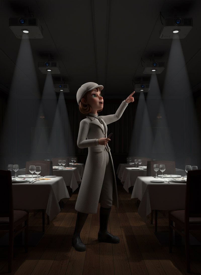 3D-Krimi-Dinner »La Petite Detective«