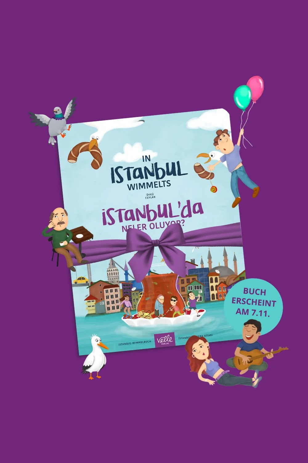 Jetzt vorbestellen: Wimmelbuch »In Istanbul wimmelts«