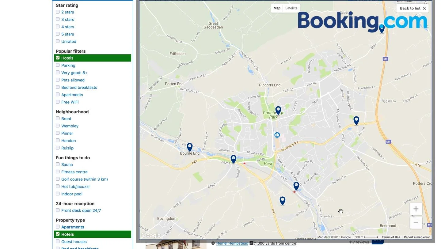 Hotels on Booking.com