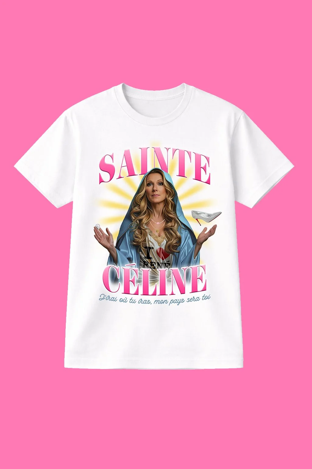 PRECO T-shirt blanc Sainte Céline