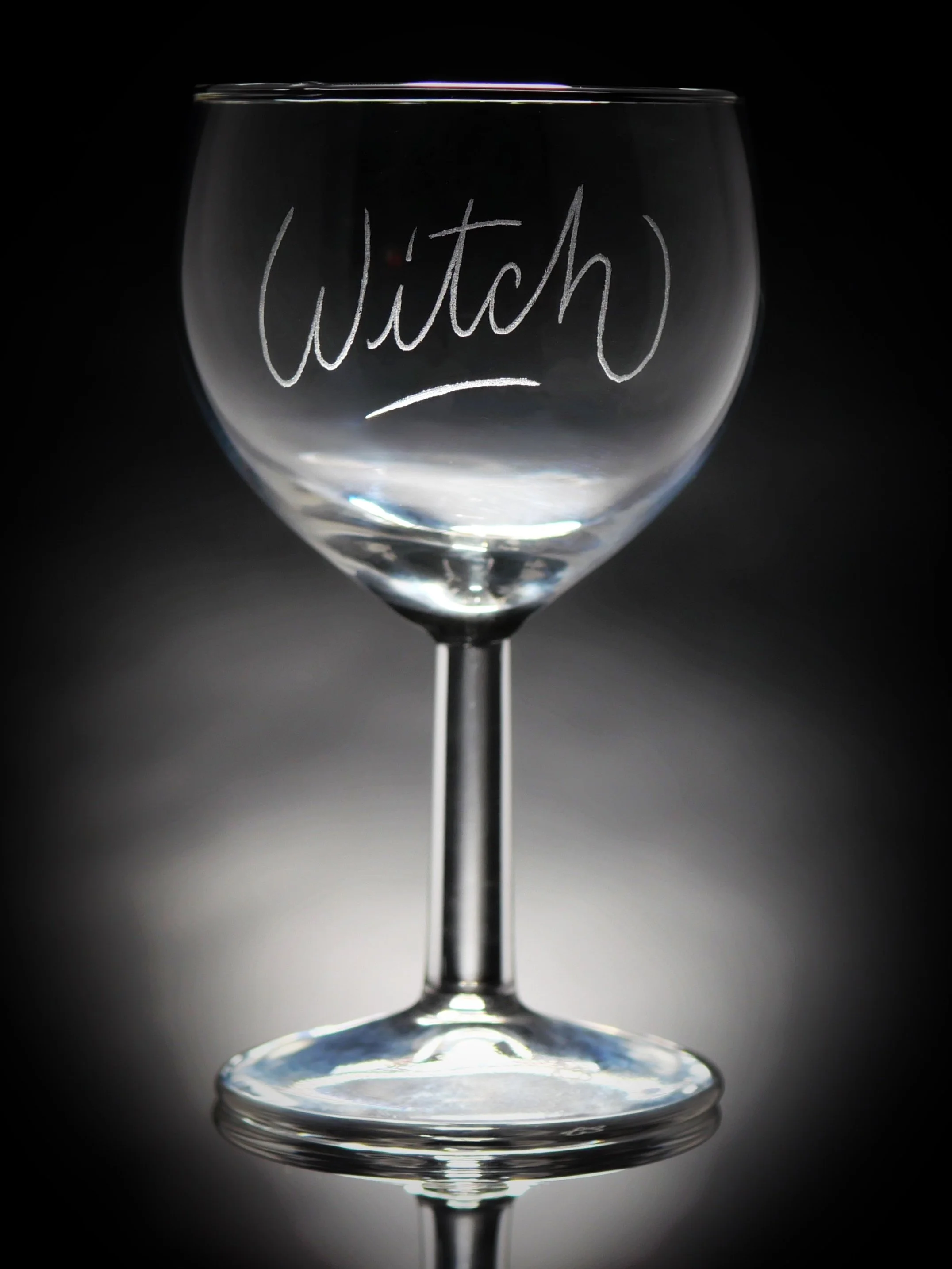 Verre gravé Witch