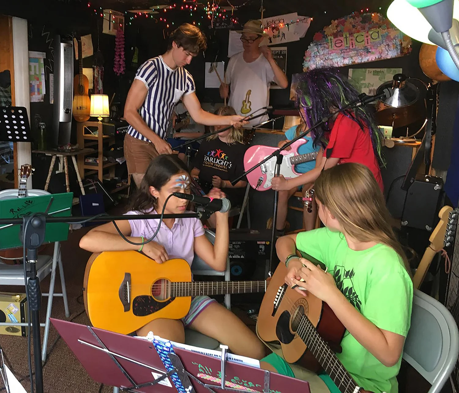 Music students learning at Miss Leticia Music School near South Hadley MA