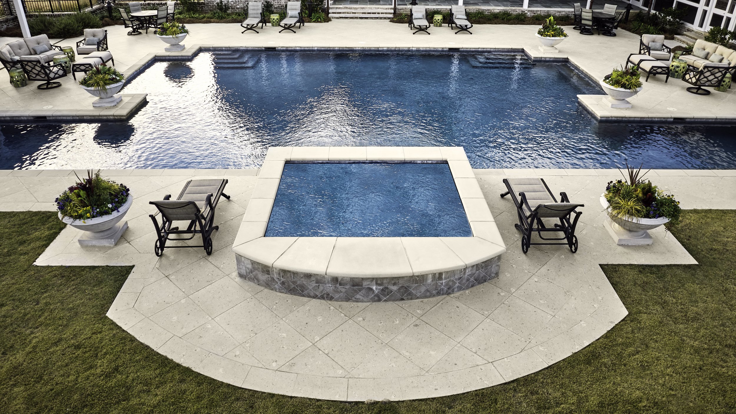 Sand Pavers around Pool