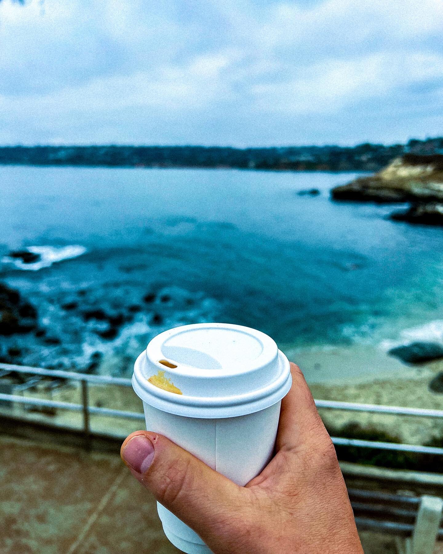 Morning cappuccino and pacific coast views, best way to start the day! ☕️ ☀️ #lajolla #enjoytheview #traveleveryday #wheretonext