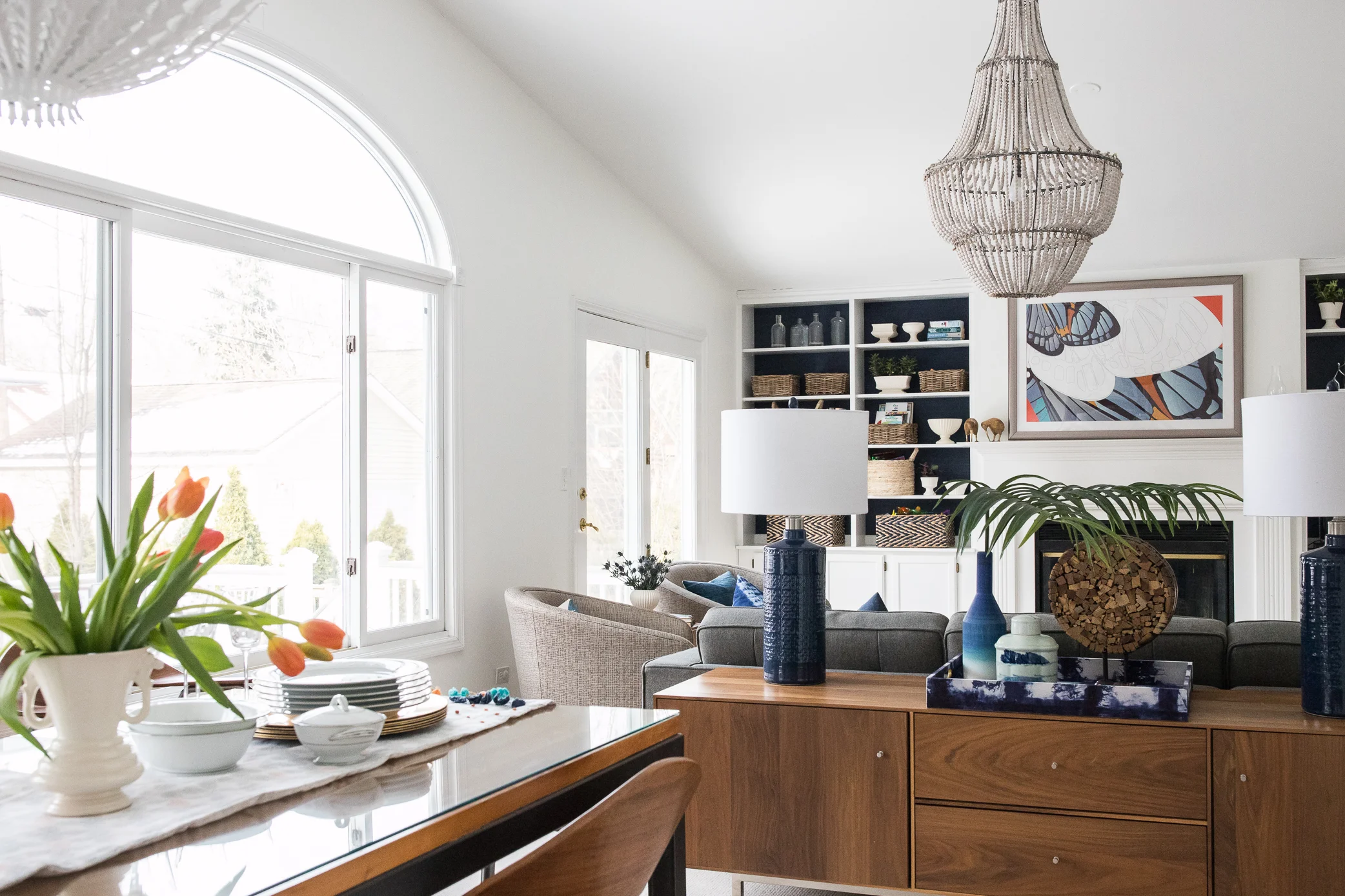 North Shore Spanish Living Room