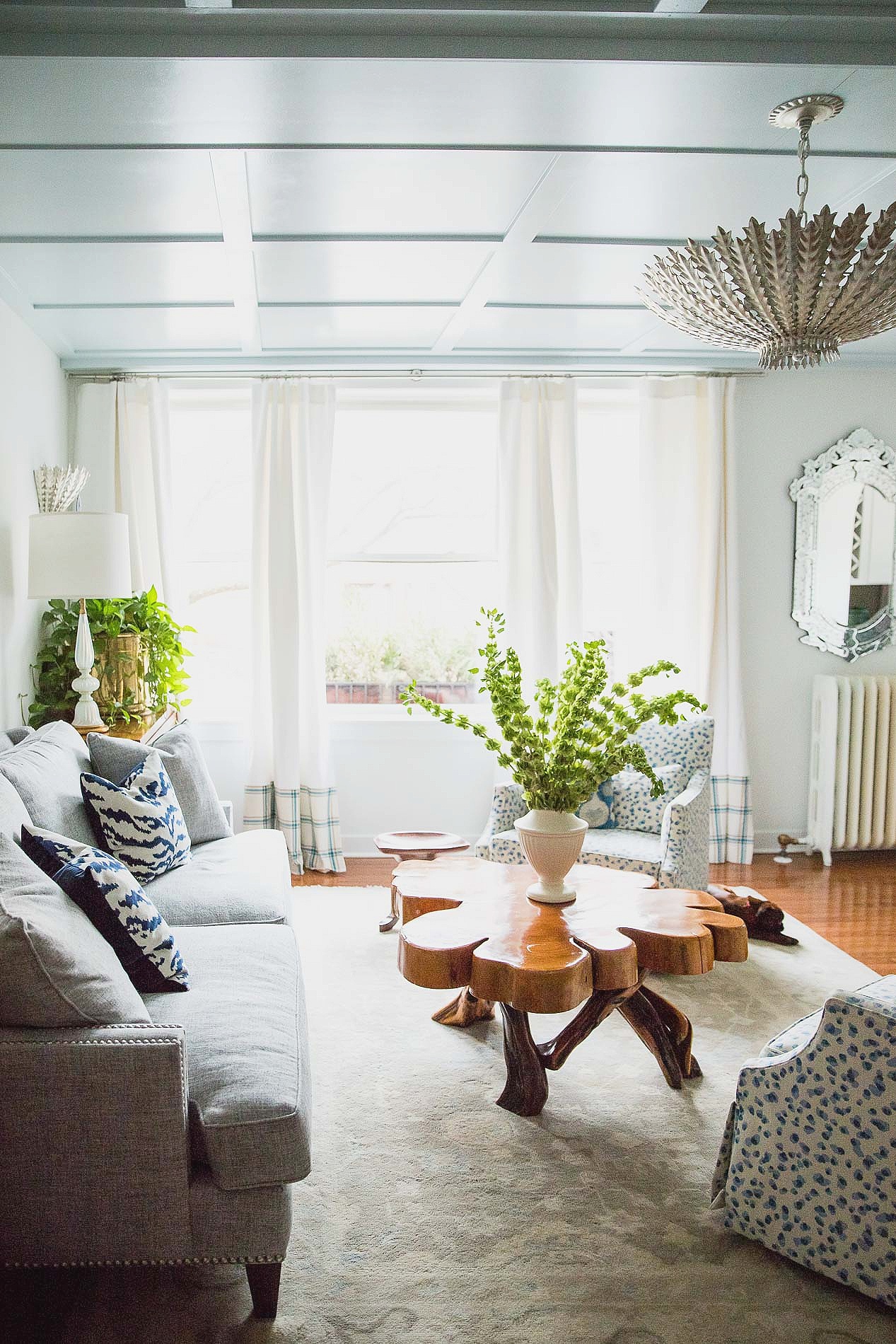 Lakeview East Classic Prewar Living Room
