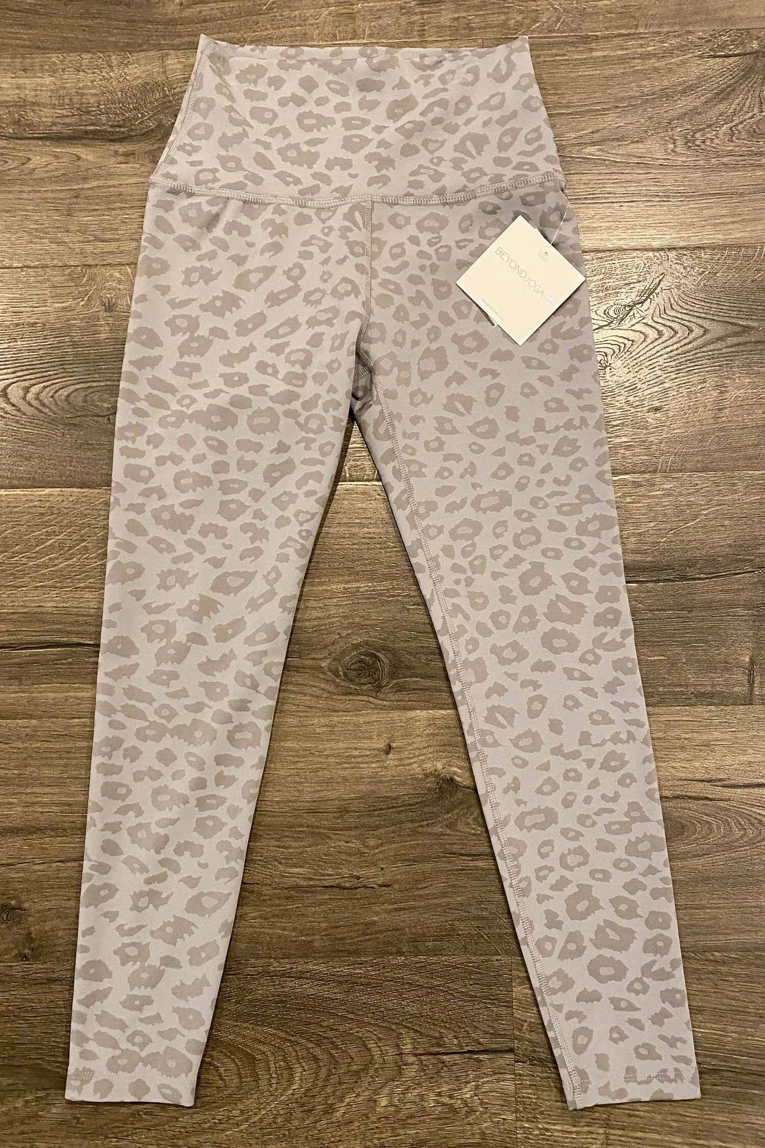 Beyond Yoga Black Leopard Leggings