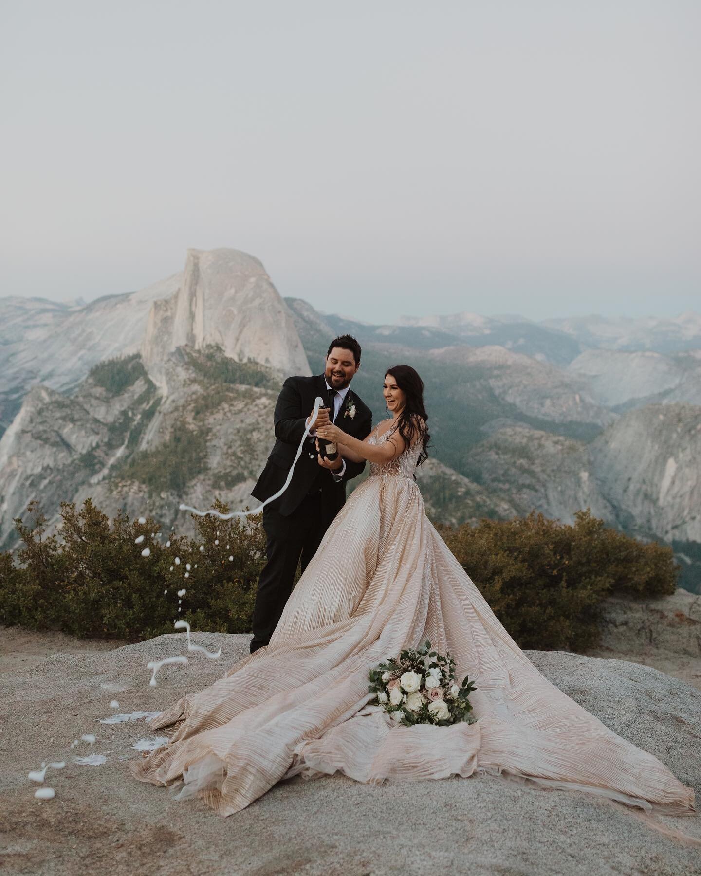 We&rsquo;ve had a surprising amount of people ask us if we are shooting elopements and weddings right now and the answer is yes! Fill out a contact form on our website to get a quote :) on another note, we were in Yosemite with these two last week an