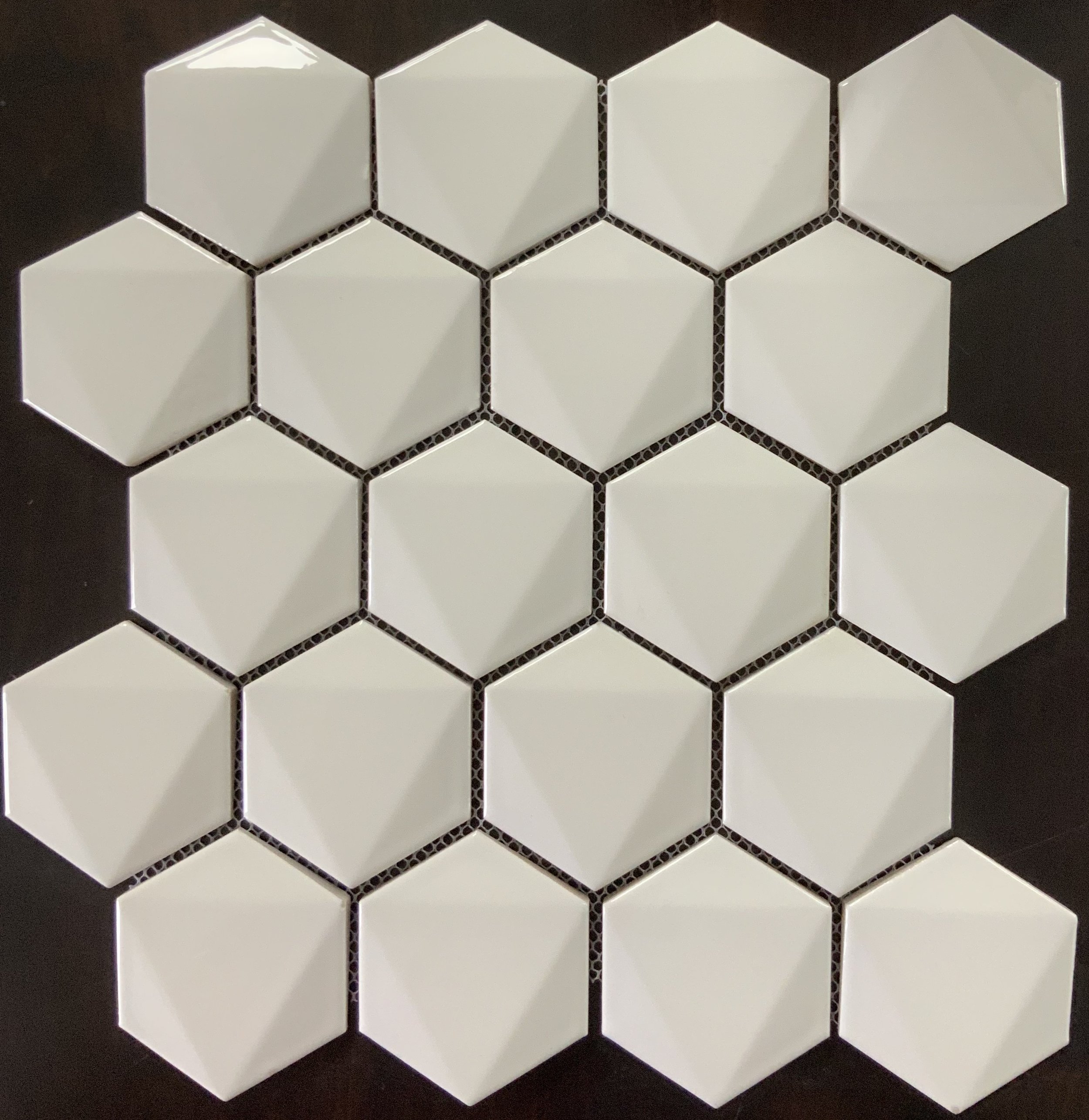 White Ceramic Hexagon