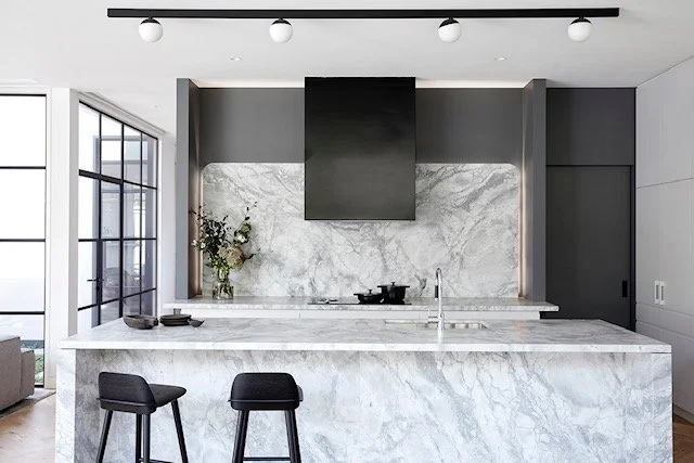 Waterfall Edge Kitchen Countertop