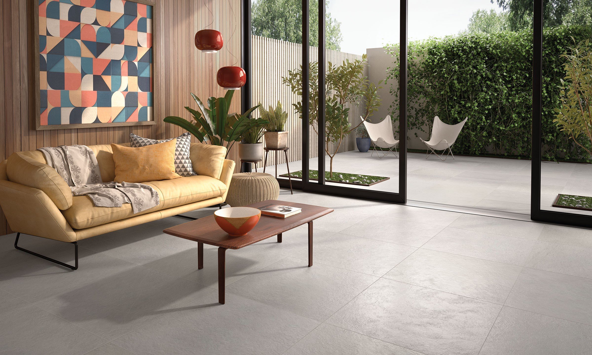 Interior porcelain tile