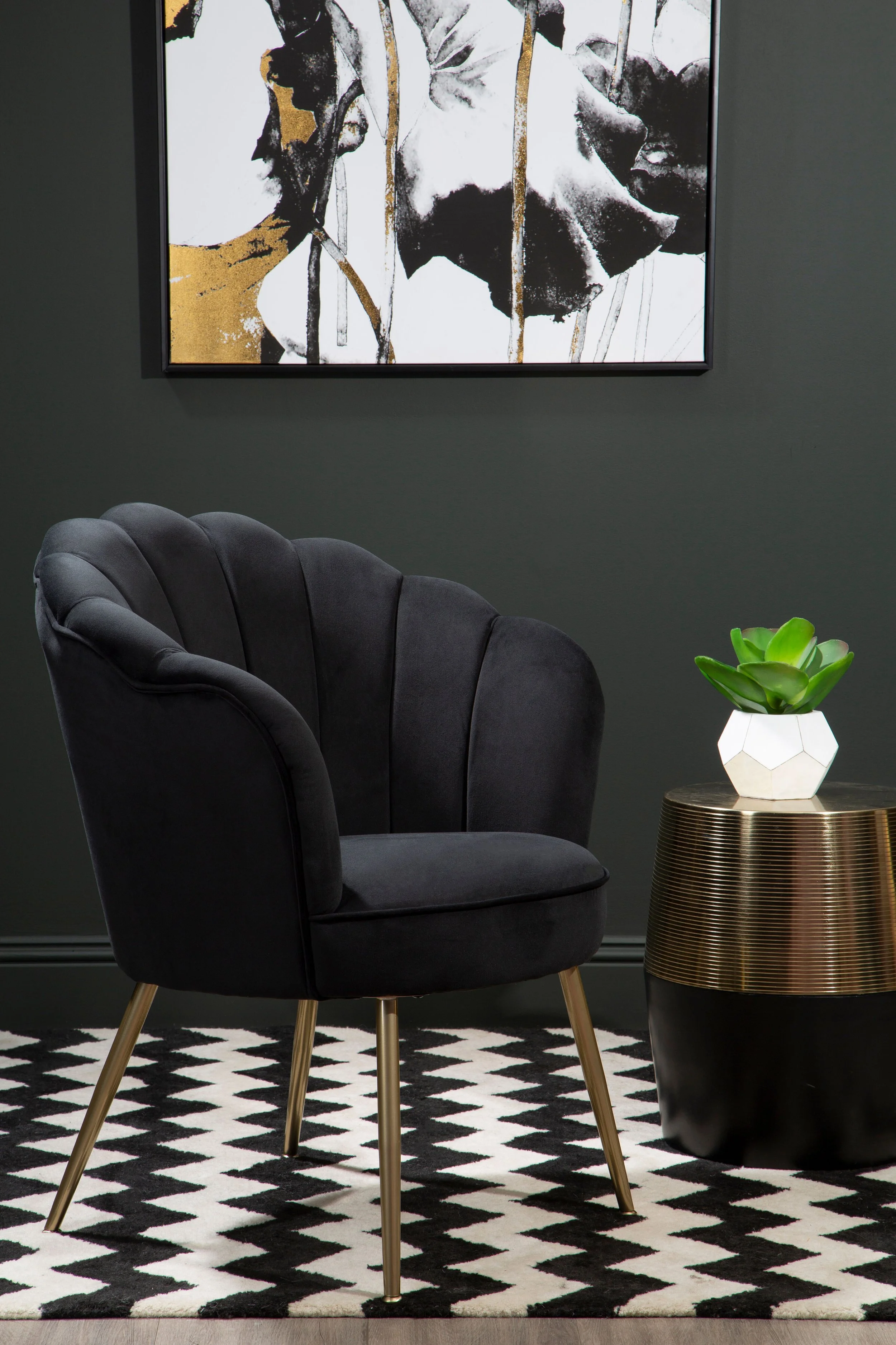 Daisy Black Armchair