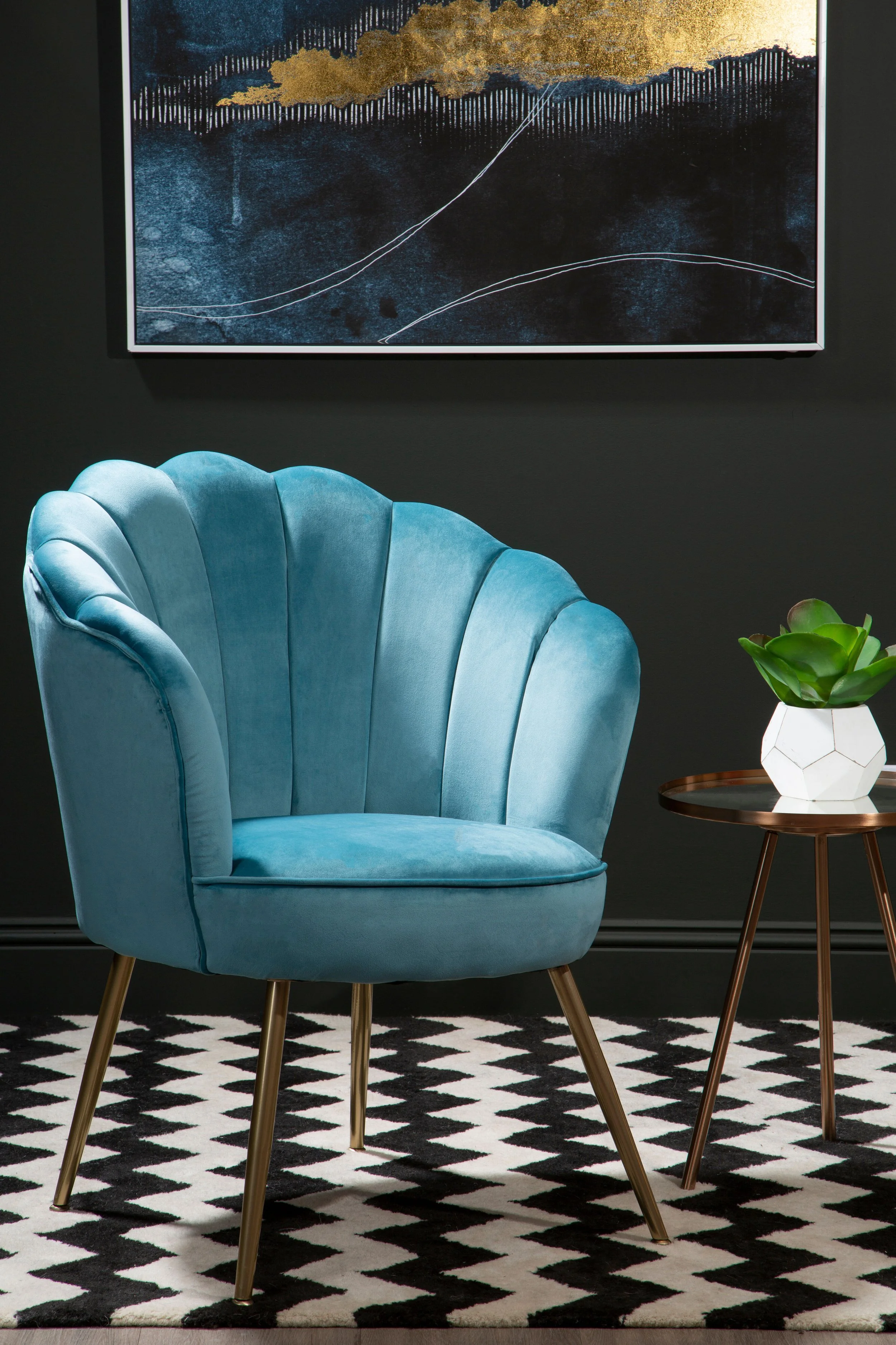 Daisy Acqua Armchair