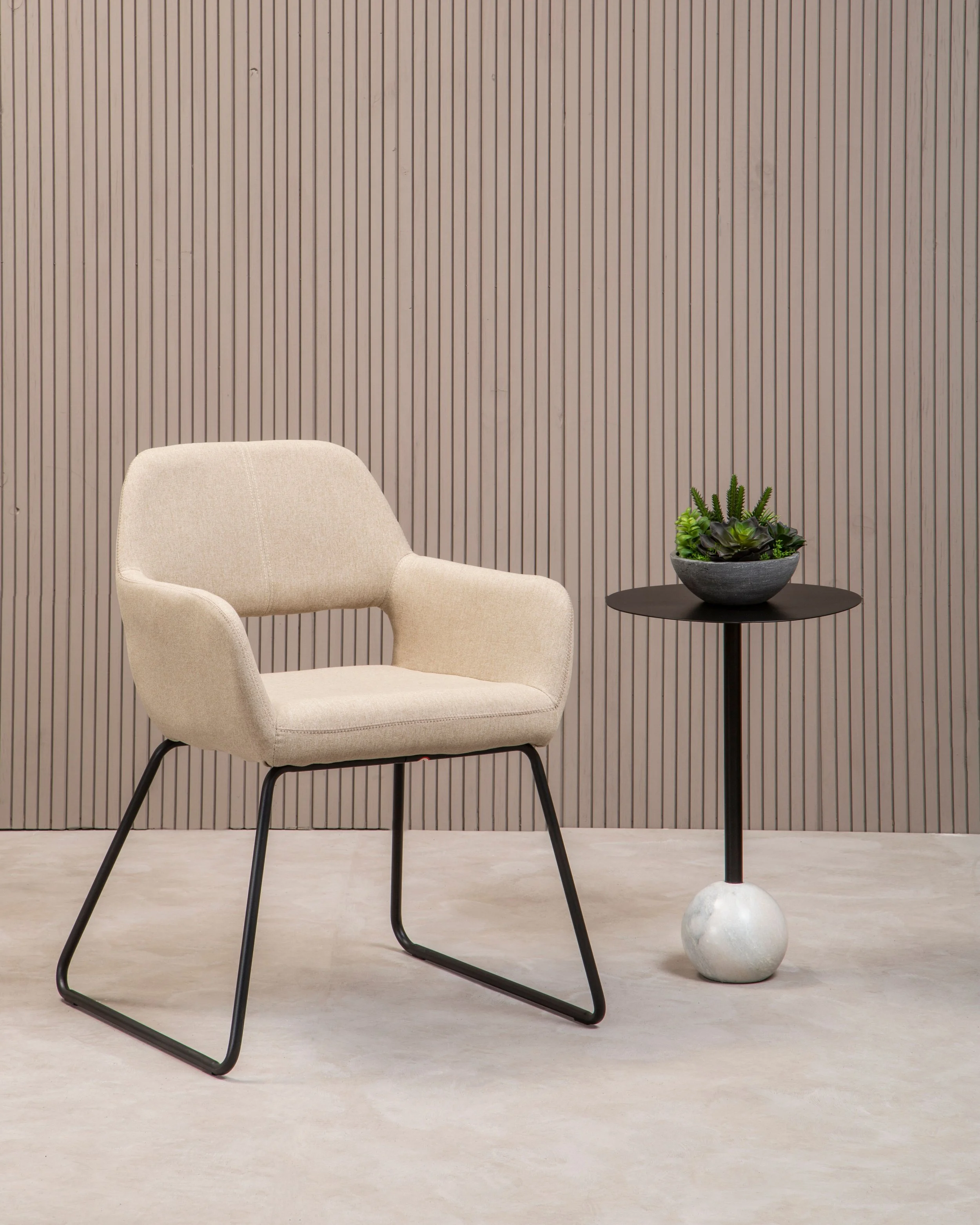 Cortina Natural Fabric Dining Chair