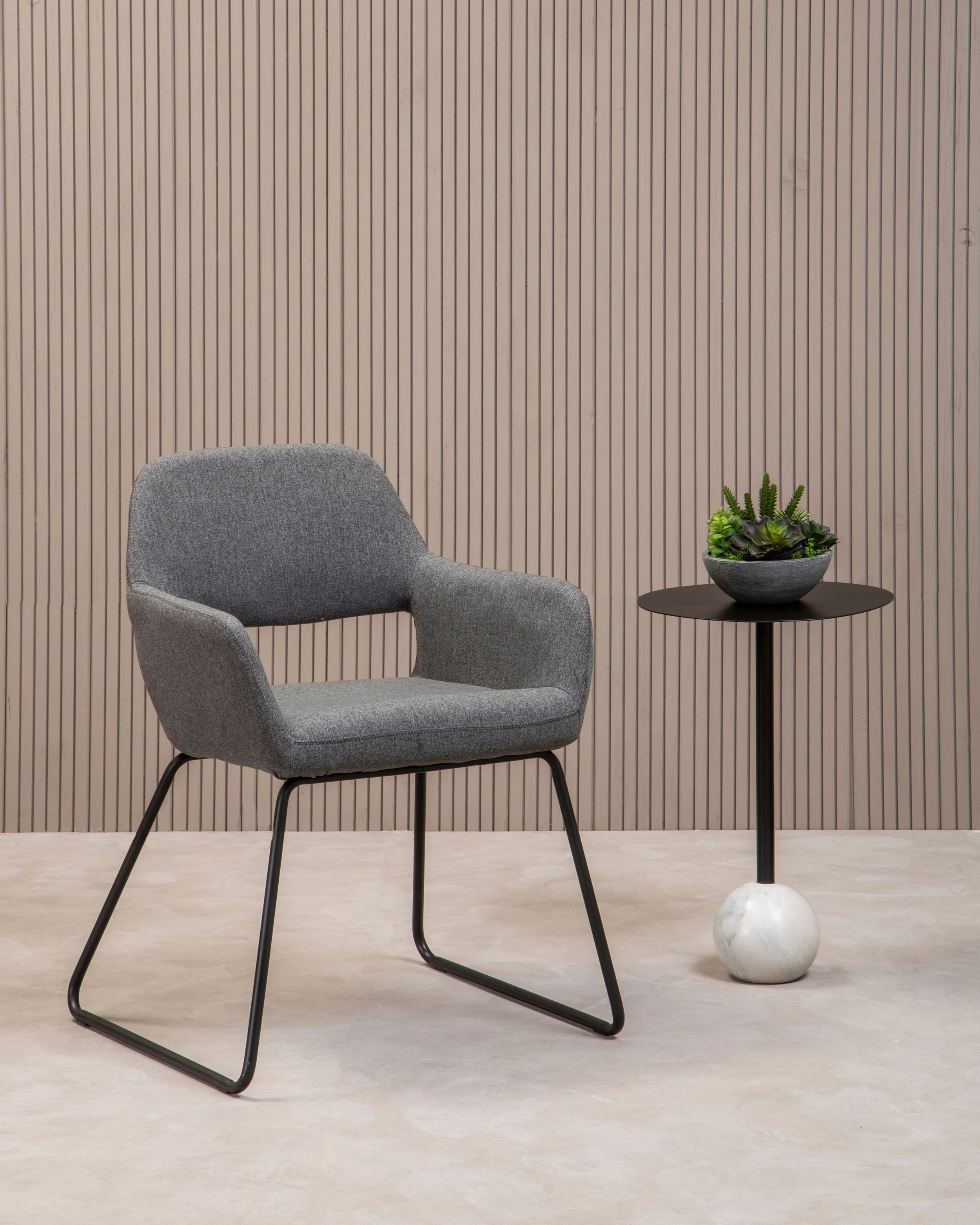 Cortina Grey Fabric Dining Chair