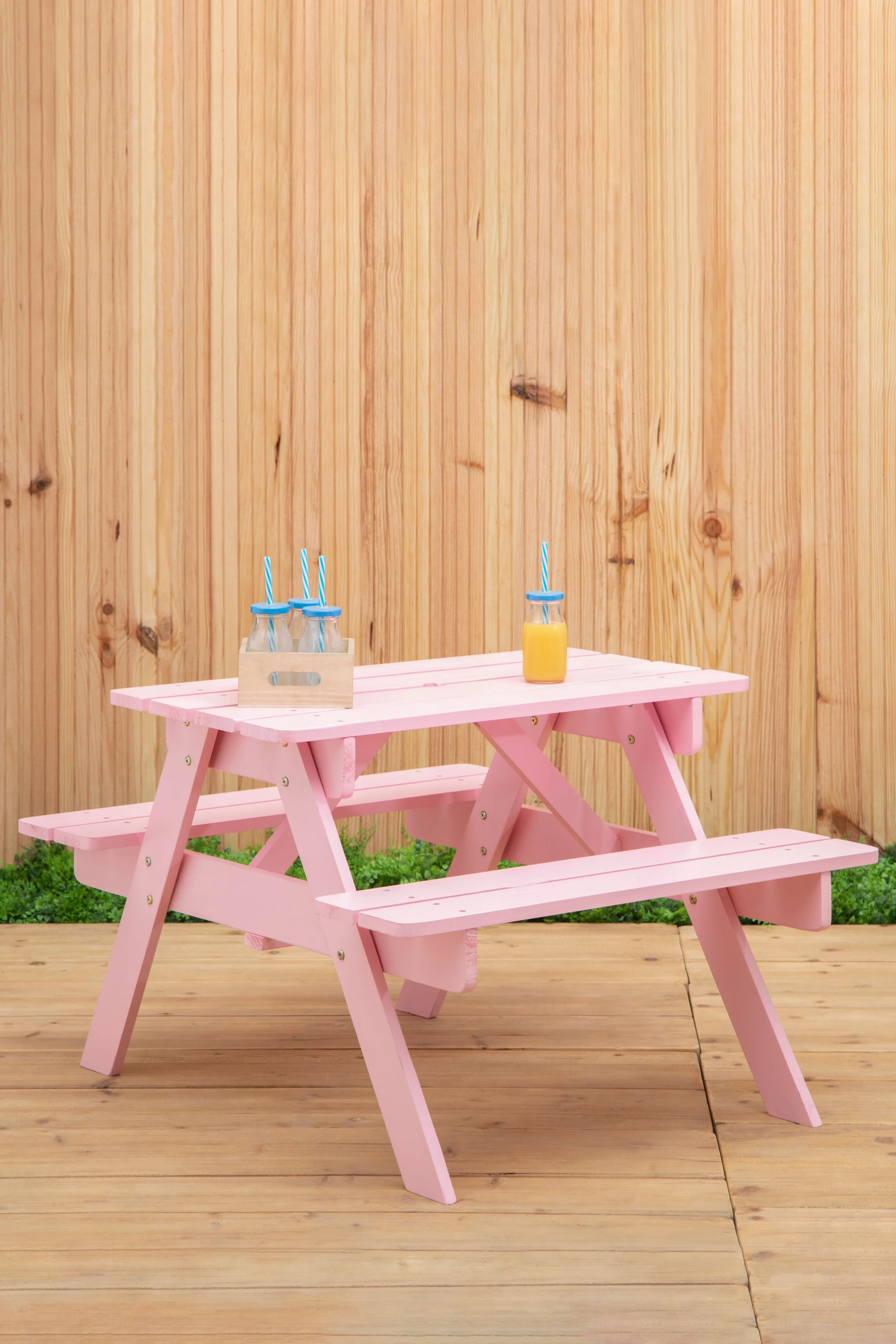 Sorrento Pink Kids Picnic Bench