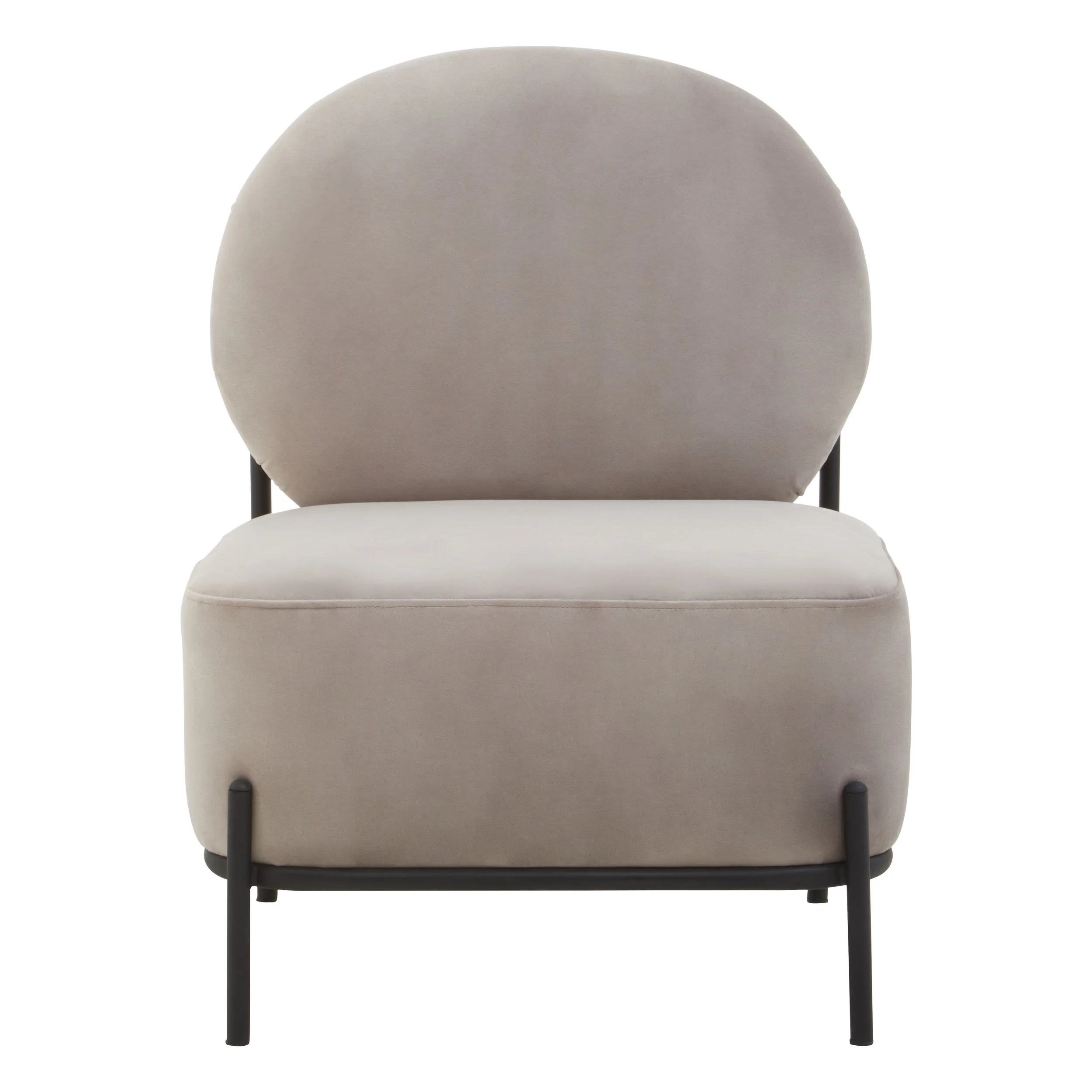 Tokyo Mink Velvet Armchair